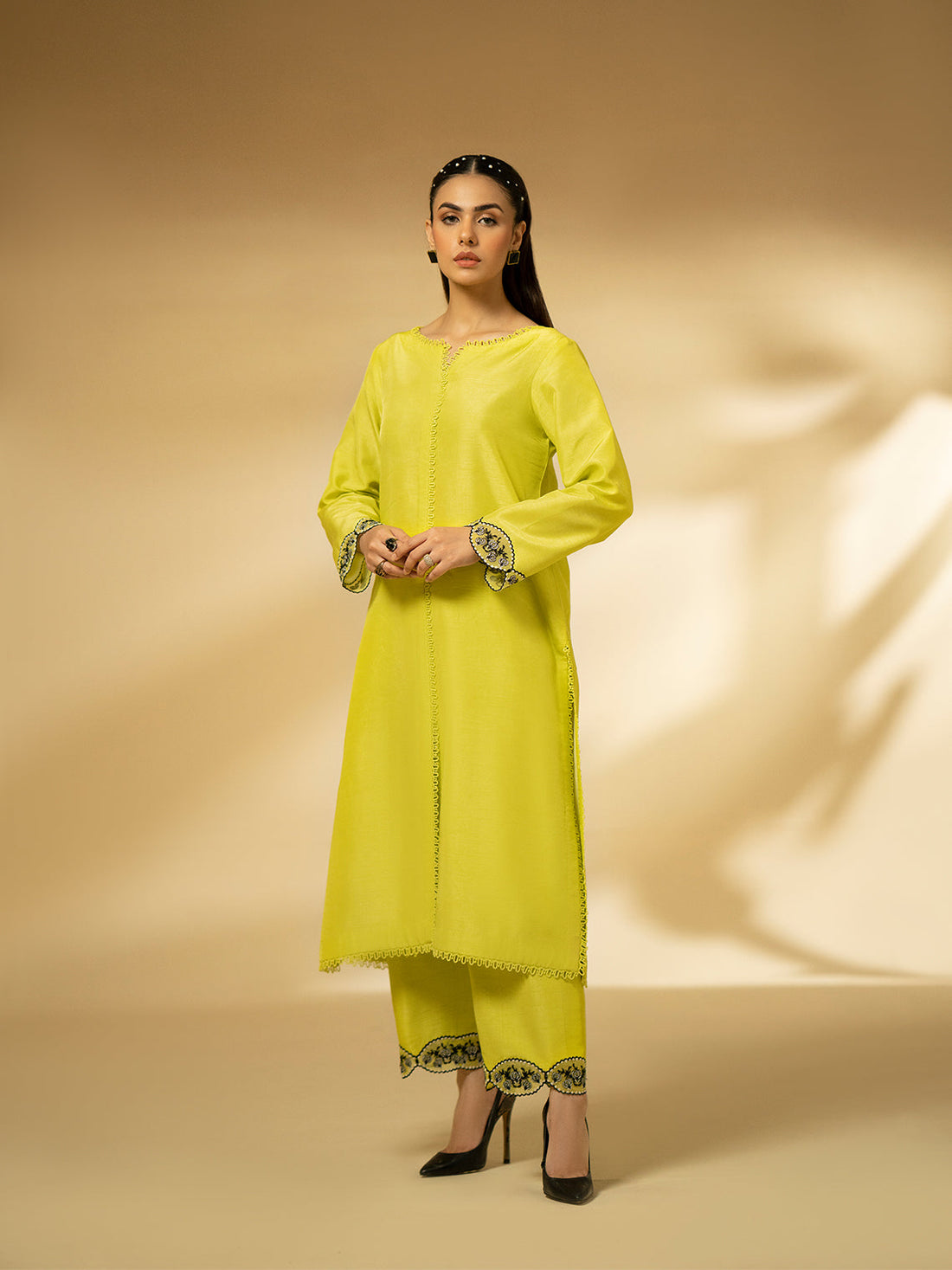 Fozia Khalid | Eid Edit 24 | Lime Zest - Official Fozia Khalid stockist in UK - Sakeena London