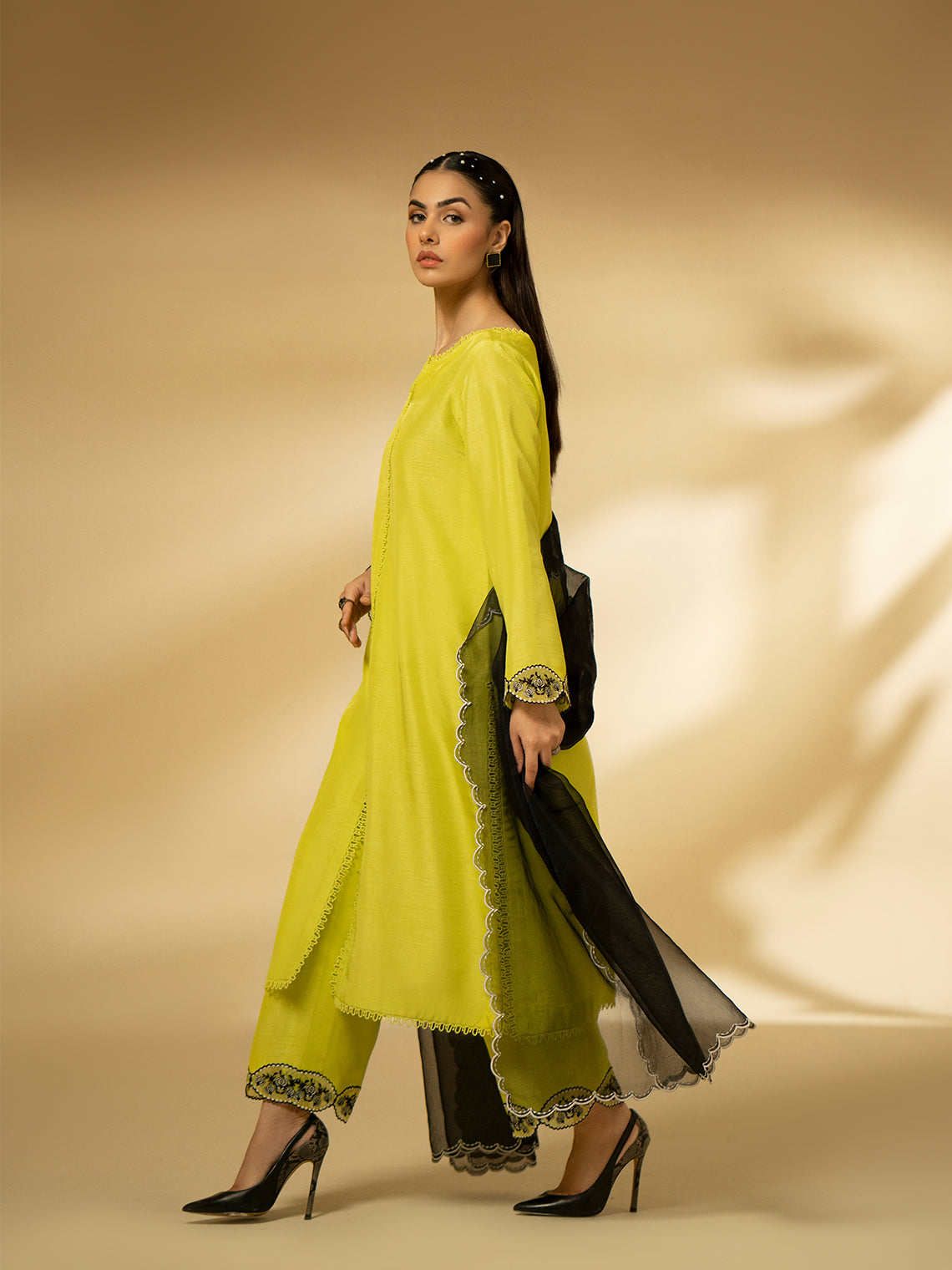 Fozia Khalid | Eid Edit 24 | Lime Zest - Official Fozia Khalid stockist in UK - Sakeena London