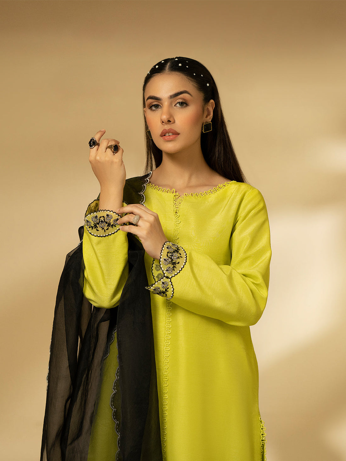 Fozia Khalid | Eid Edit 24 | Lime Zest - Official Fozia Khalid stockist in UK - Sakeena London
