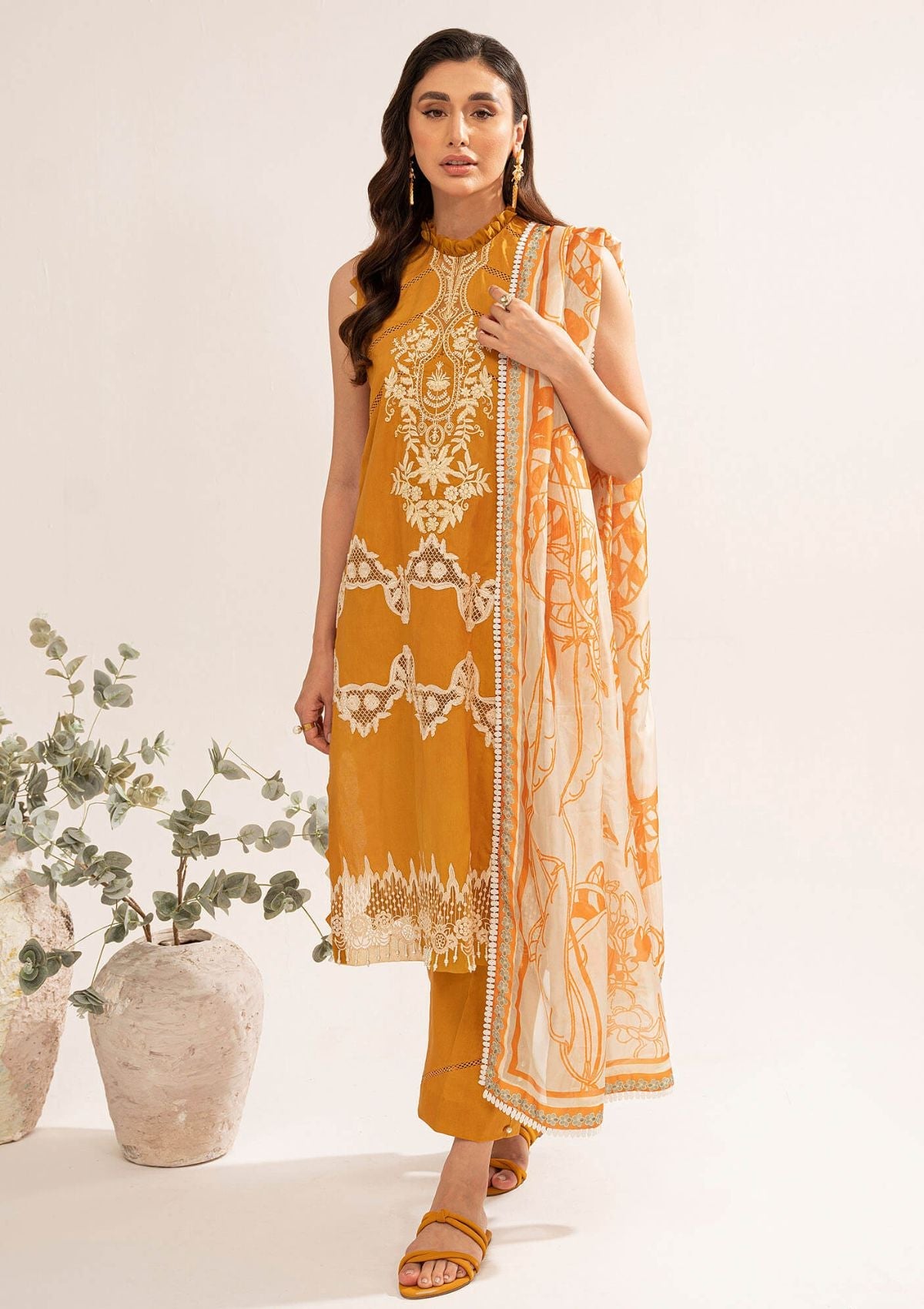Lawn Collection - Asifa & Nabeel - Leia - LL#04 MARIGOLD