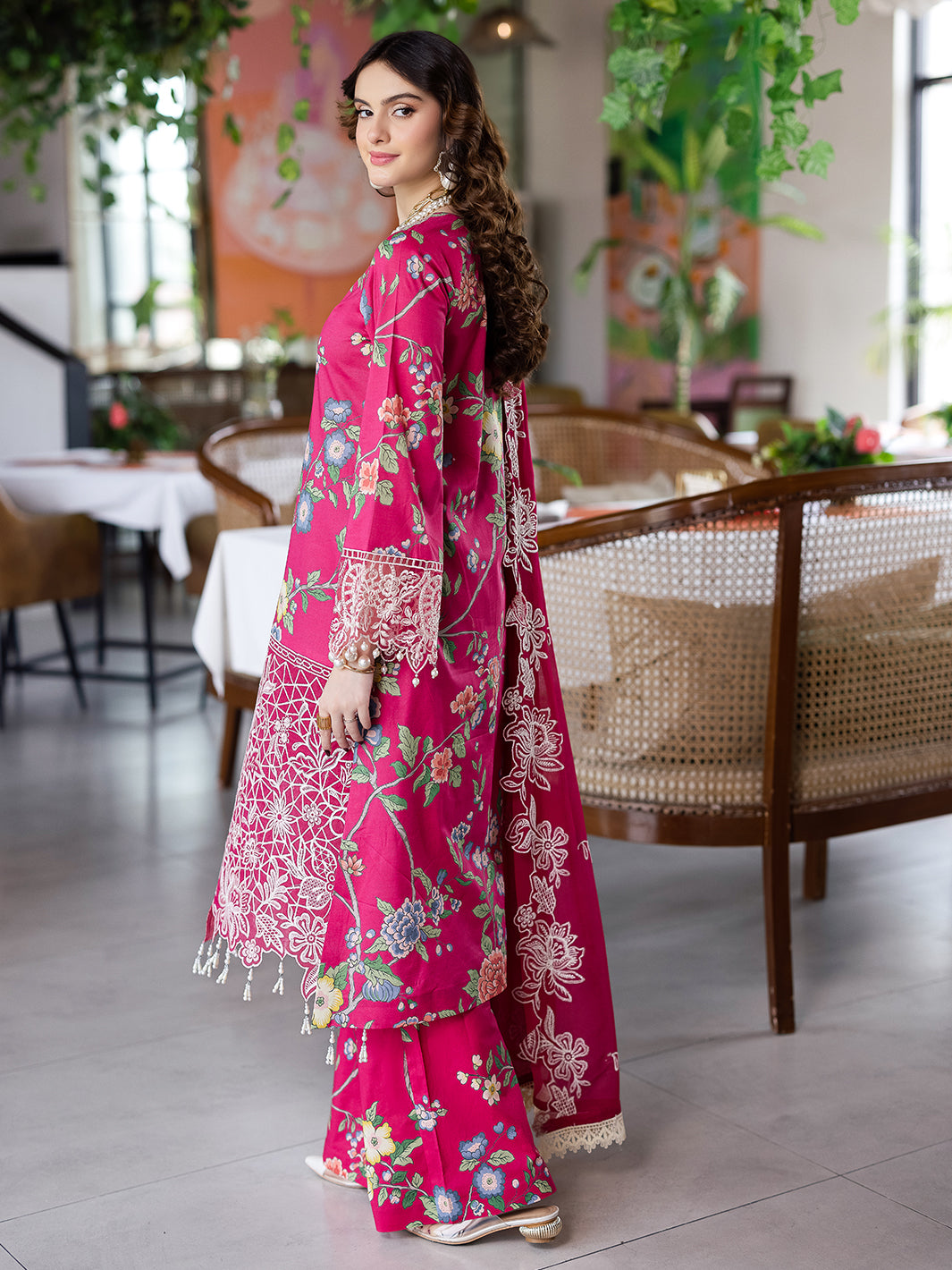 Mahnur | After Hours Luxury Lawn 25 | Laughter Lines - Official Mahnur stockist in UK - Sakeena London