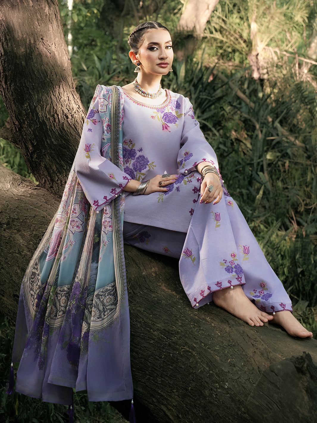 Hemstitch | The Garden Lawn | Lavender - Official Hemstitch stockist in UK - Sakeena London
