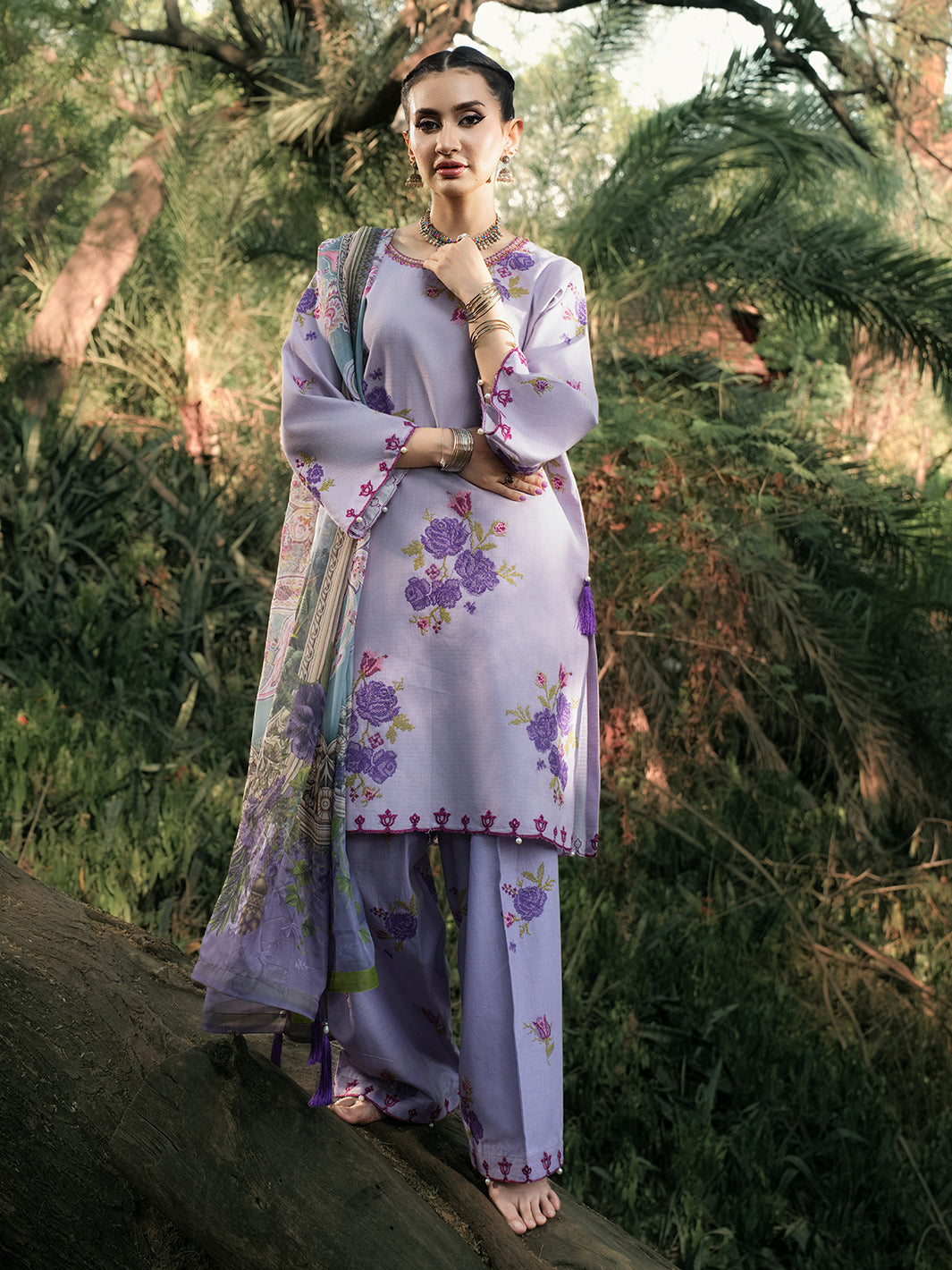 Hemstitch | The Garden Lawn | Lavender - Official Hemstitch stockist in UK - Sakeena London