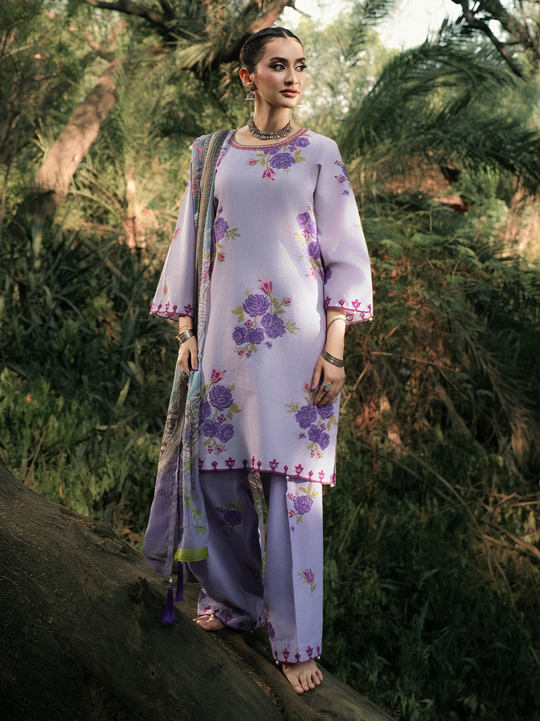 Hemstitch | The Garden Lawn | Lavender - Official Hemstitch stockist in UK - Sakeena London