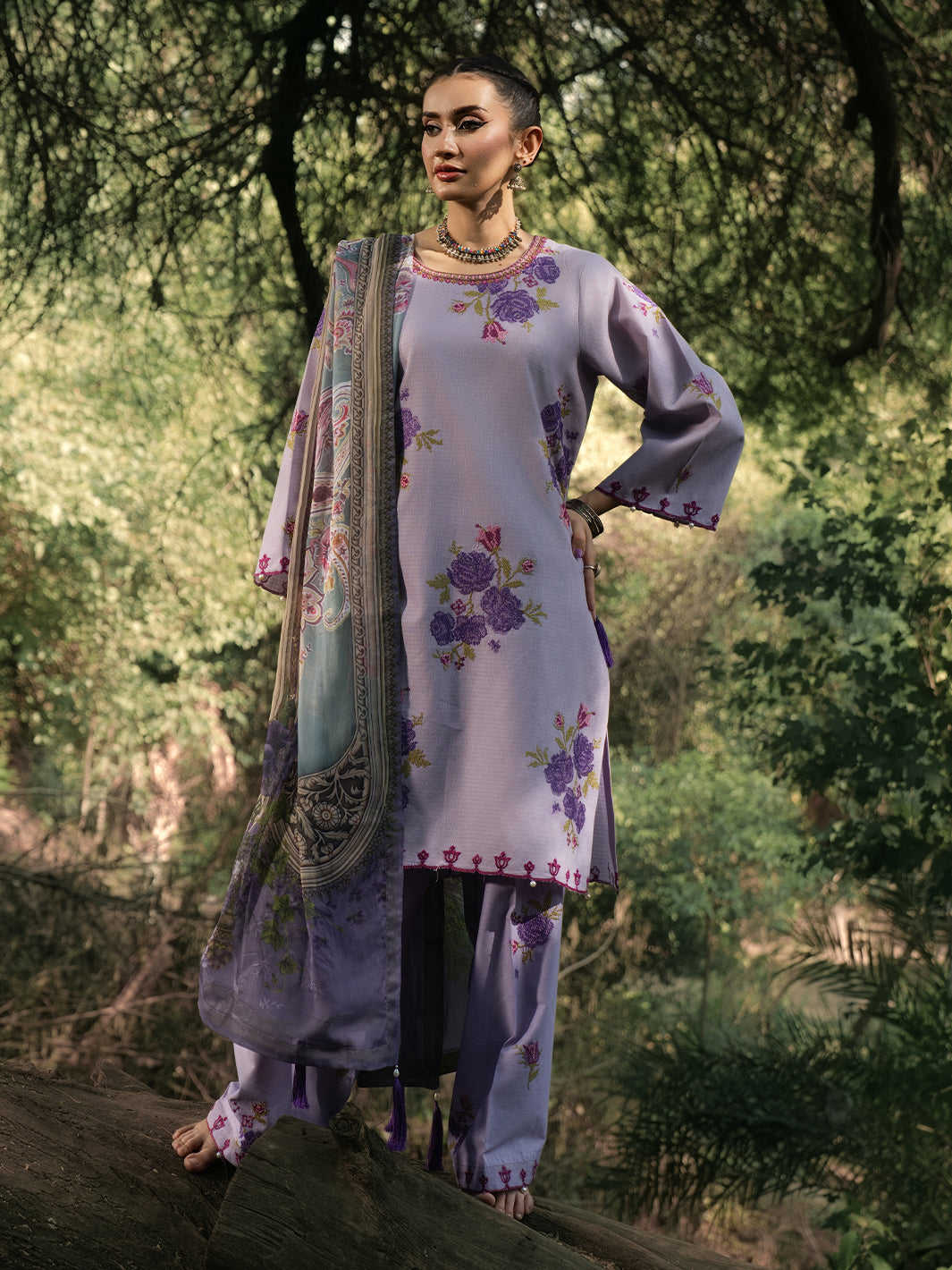 Hemstitch | The Garden Lawn | Lavender - Official Hemstitch stockist in UK - Sakeena London