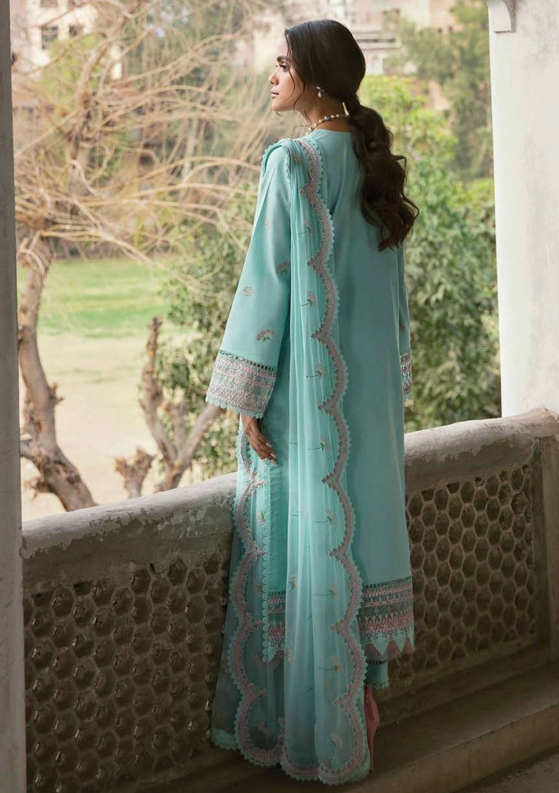 Lawn Collection - Afrozeh - Lamhay - AL#04 (Crystal Cyan)