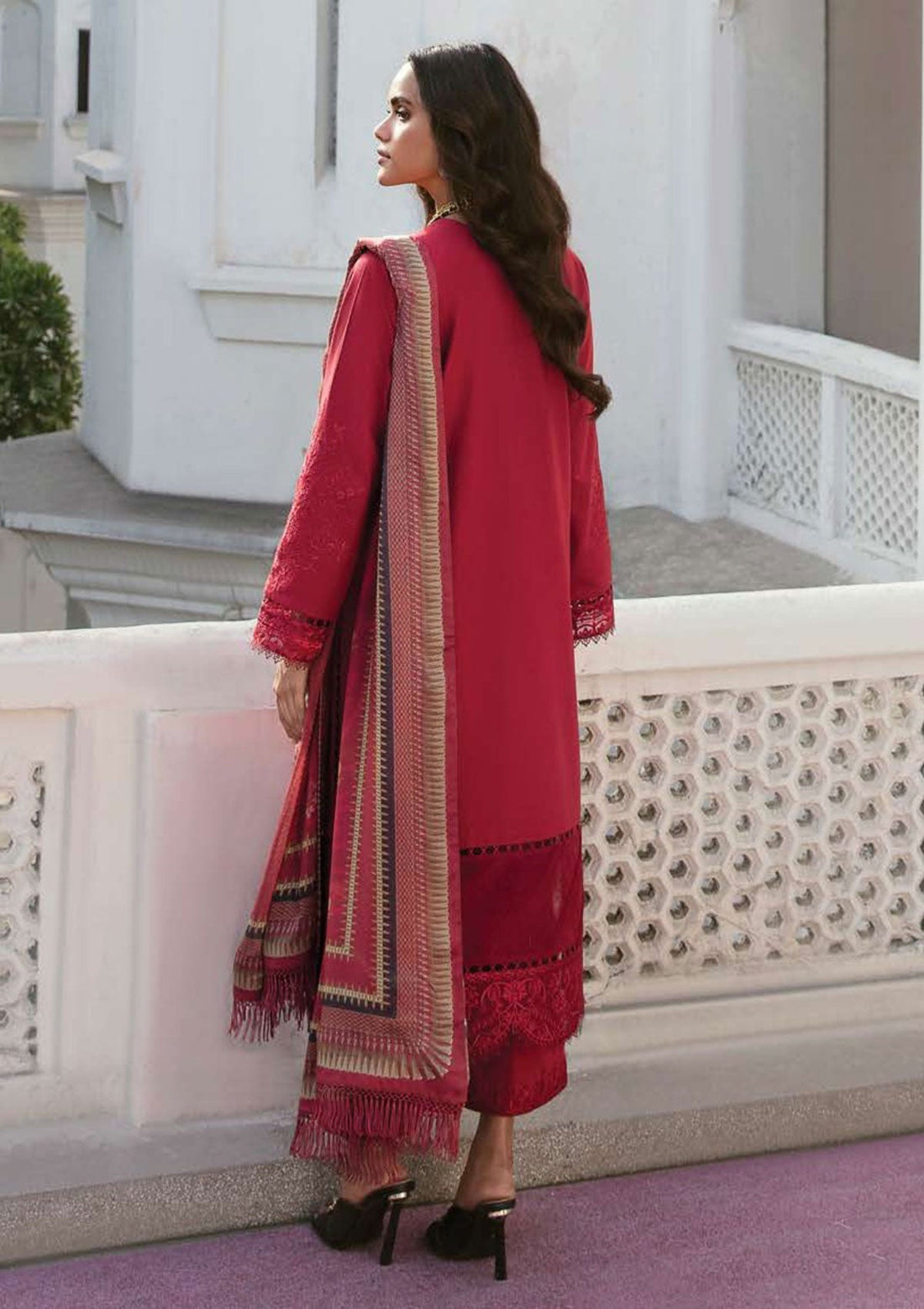 Lawn Collection - Afrozeh - Lamhay - AL#08 (Crimson)
