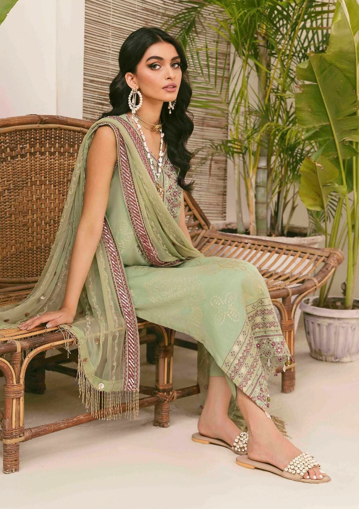Lawn Collection - Nureh - Maya Jacquard - Cambric - NJ#41