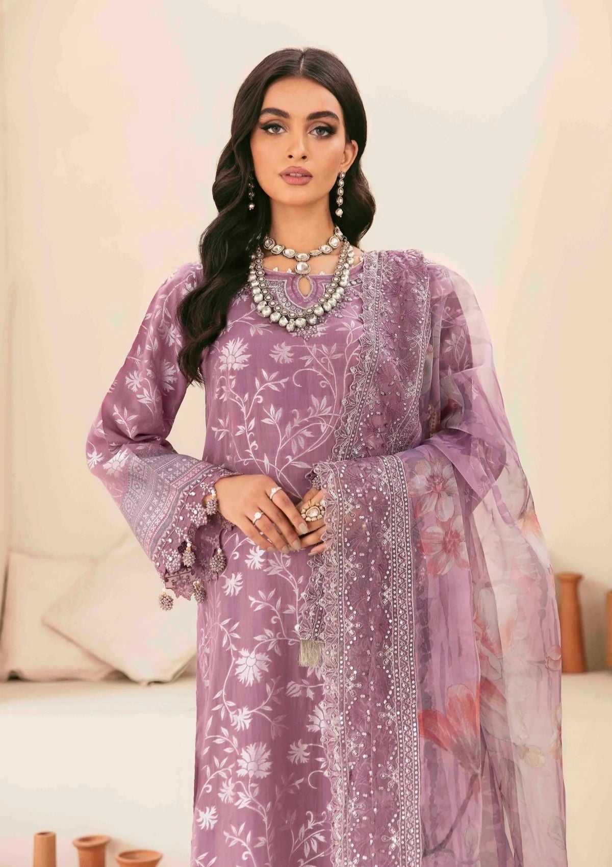 Lawn Collection - Nureh - Maya Jacquard - Cambric - NJ#42
