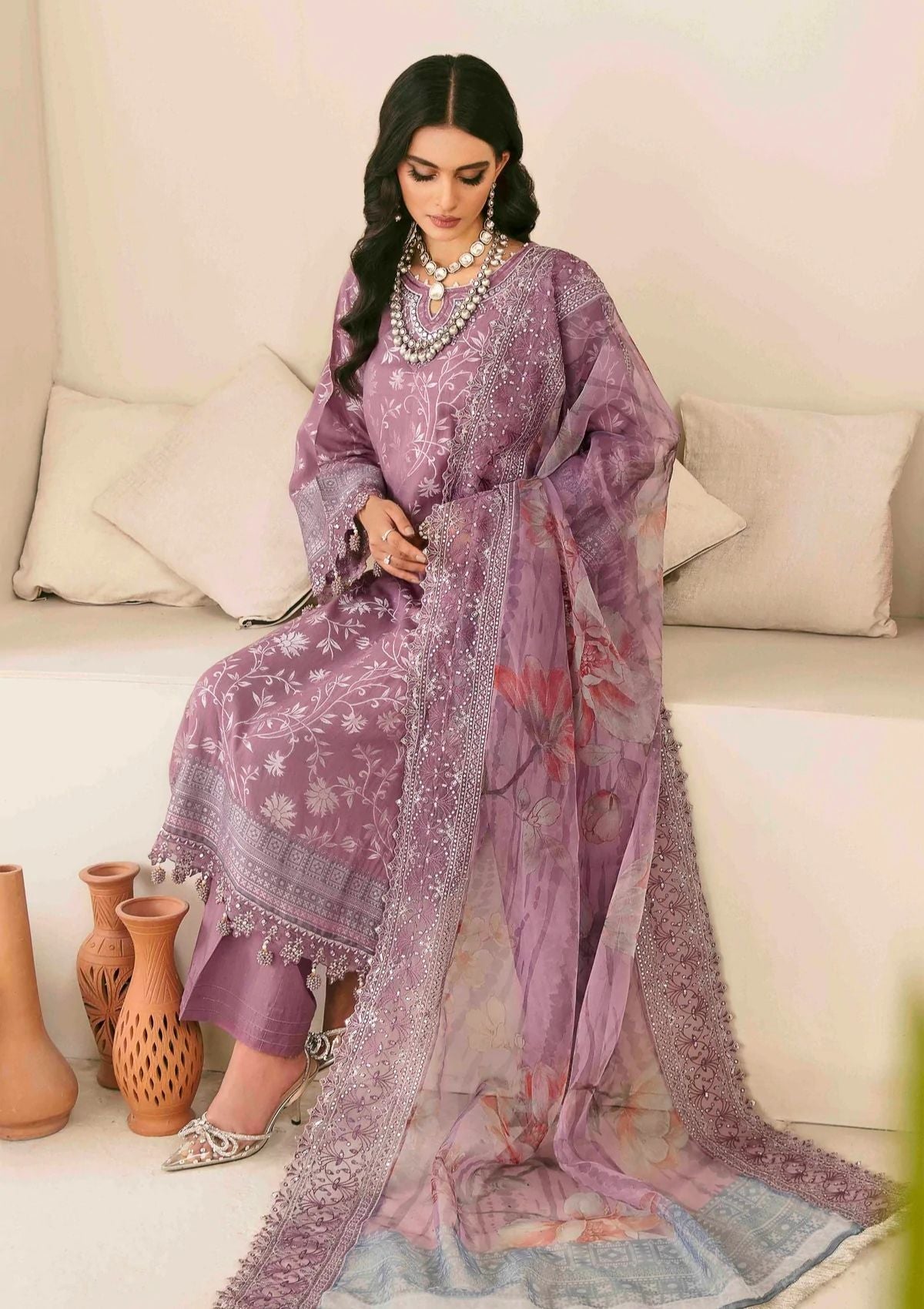 Lawn Collection - Nureh - Maya Jacquard - Cambric - NJ#42