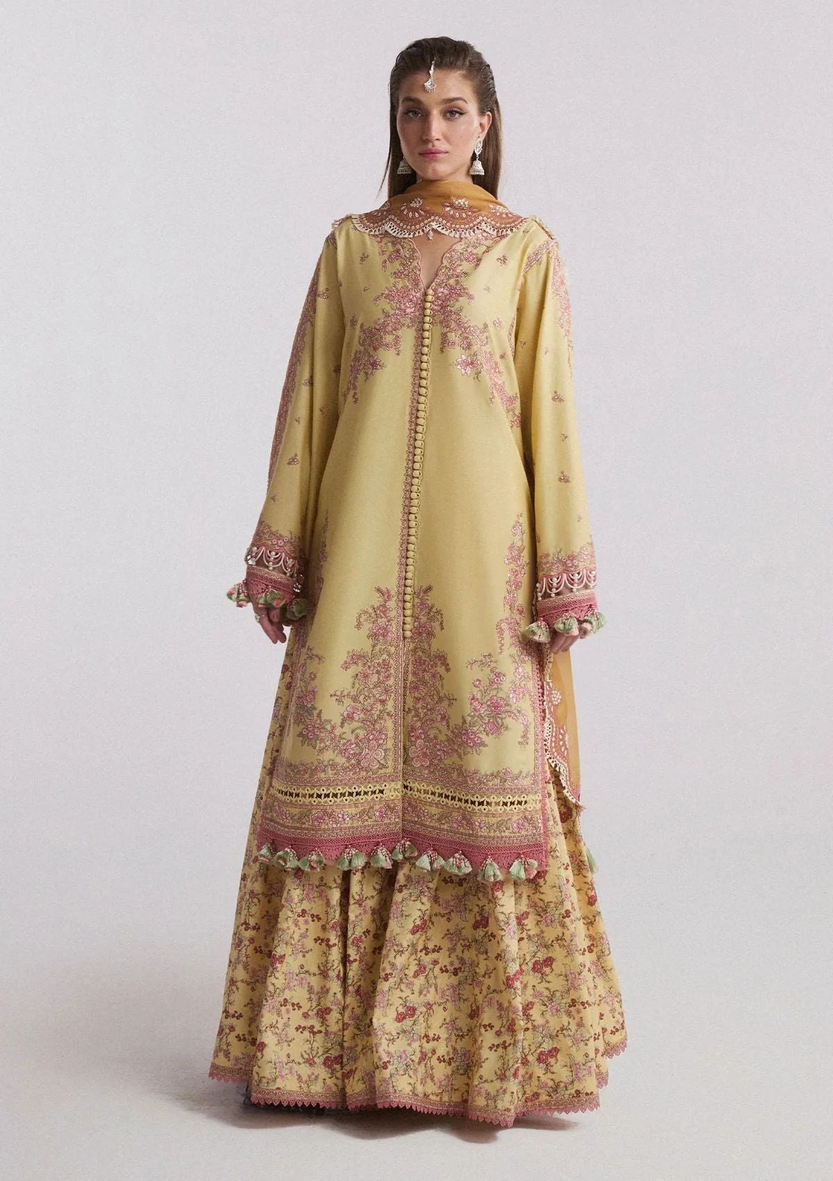 Lawn Collection - Hussain Rehar - Spring Summer - Eid Edit - Limone