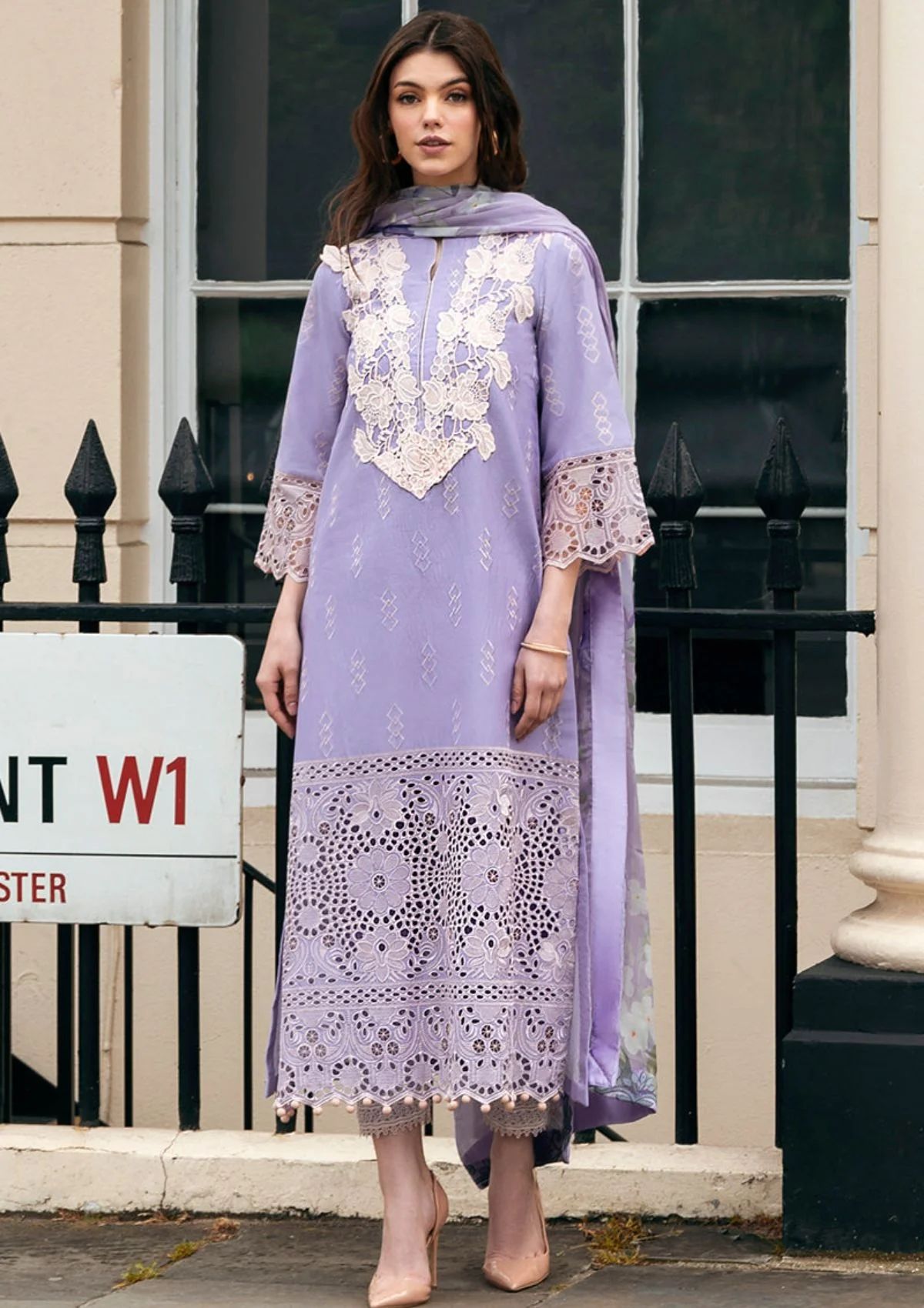 Lawn Collection - Mushq - Hemline Odyssey - HMC#09 - BLOOM BOULEVARD