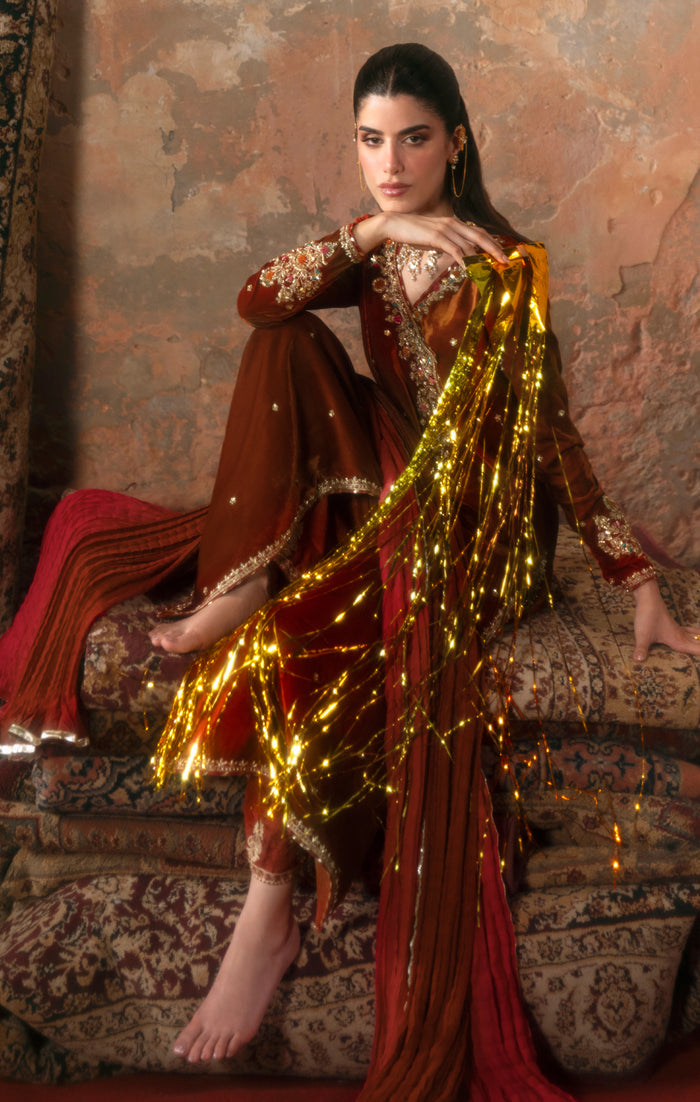 Maya | Viola Luxe Velvet 25 | MEHRI - Official Maya stockist in UK - Sakeena London
