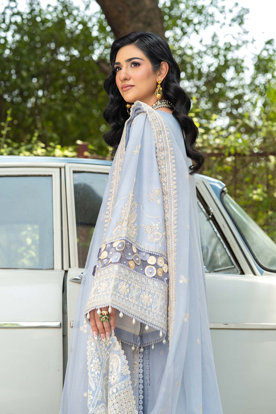 Maryam Hussain | Luxury Lawn 25 | Badal - Official Maryam Hussain stockist in UK - Sakeena London