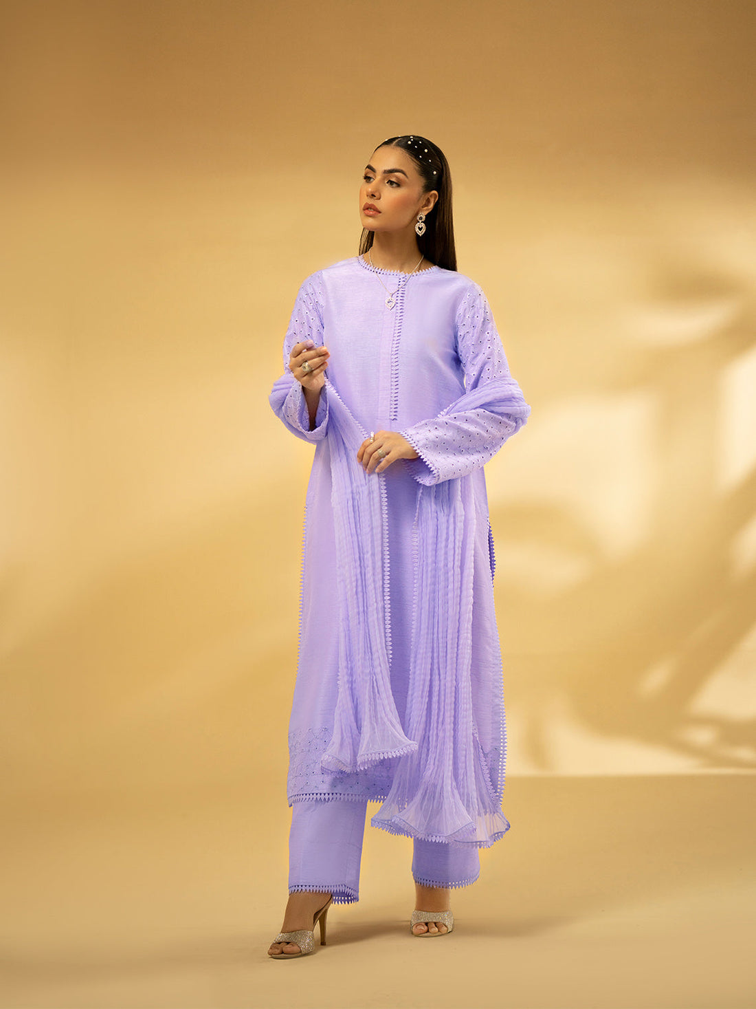 Fozia Khalid | Eid Edit 24 | Lilac Dreamscape - Official Fozia Khalid stockist in UK - Sakeena London
