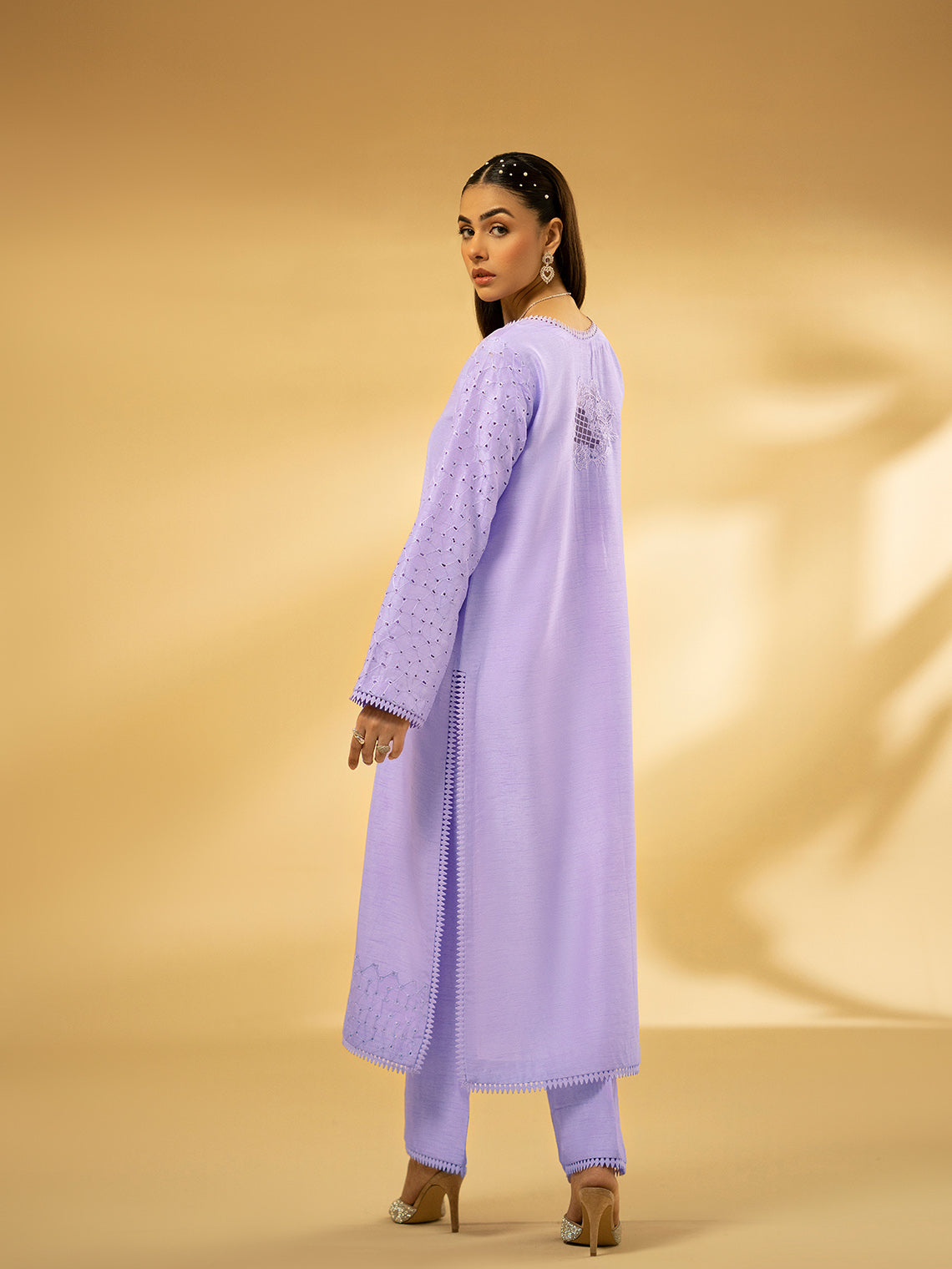Fozia Khalid | Eid Edit 24 | Lilac Dreamscape - Official Fozia Khalid stockist in UK - Sakeena London