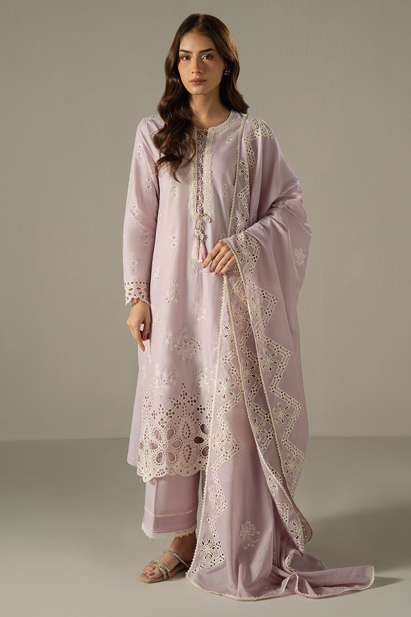 Cross Stitch | Chikankari Lawn 25 | LILAC BLOOM - Official Cross Stitch stockist in UK - Sakeena London