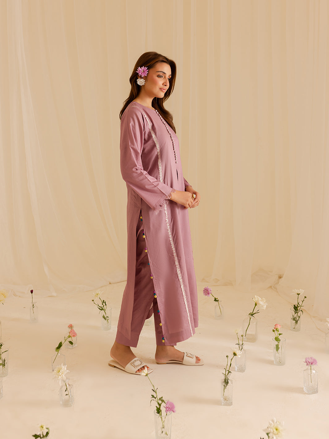 Mahnur | Petal Whispers Lawn Pret | Liliosa - Official Mahnur stockist in UK - Sakeena London