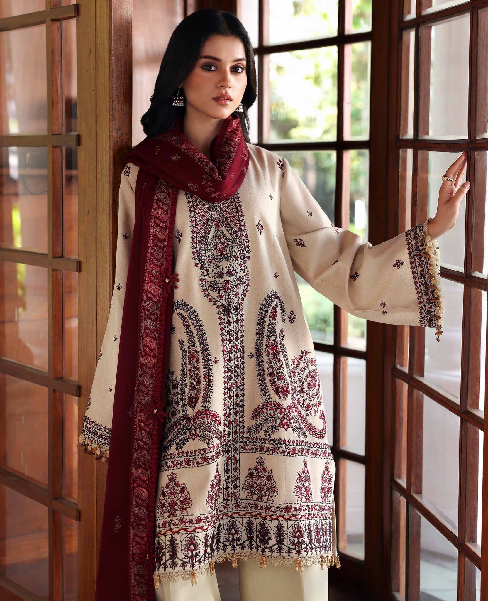 Republic Womenswear | Amaris Luxury Shawl 25 | Liora - Official Republic Womenswear stockist in UK - Sakeena London