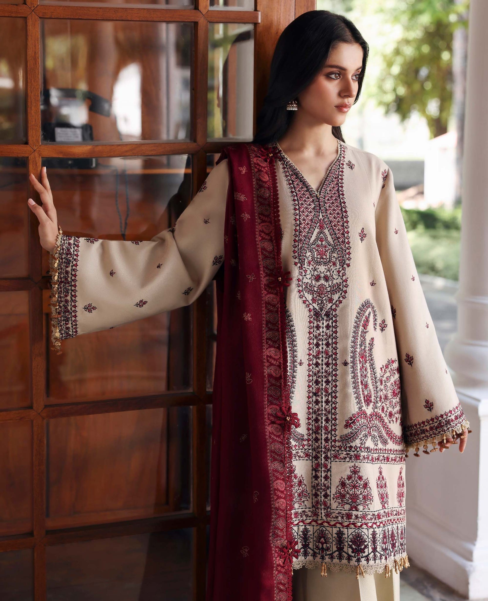 Republic Womenswear | Amaris Luxury Shawl 25 | Liora - Official Republic Womenswear stockist in UK - Sakeena London