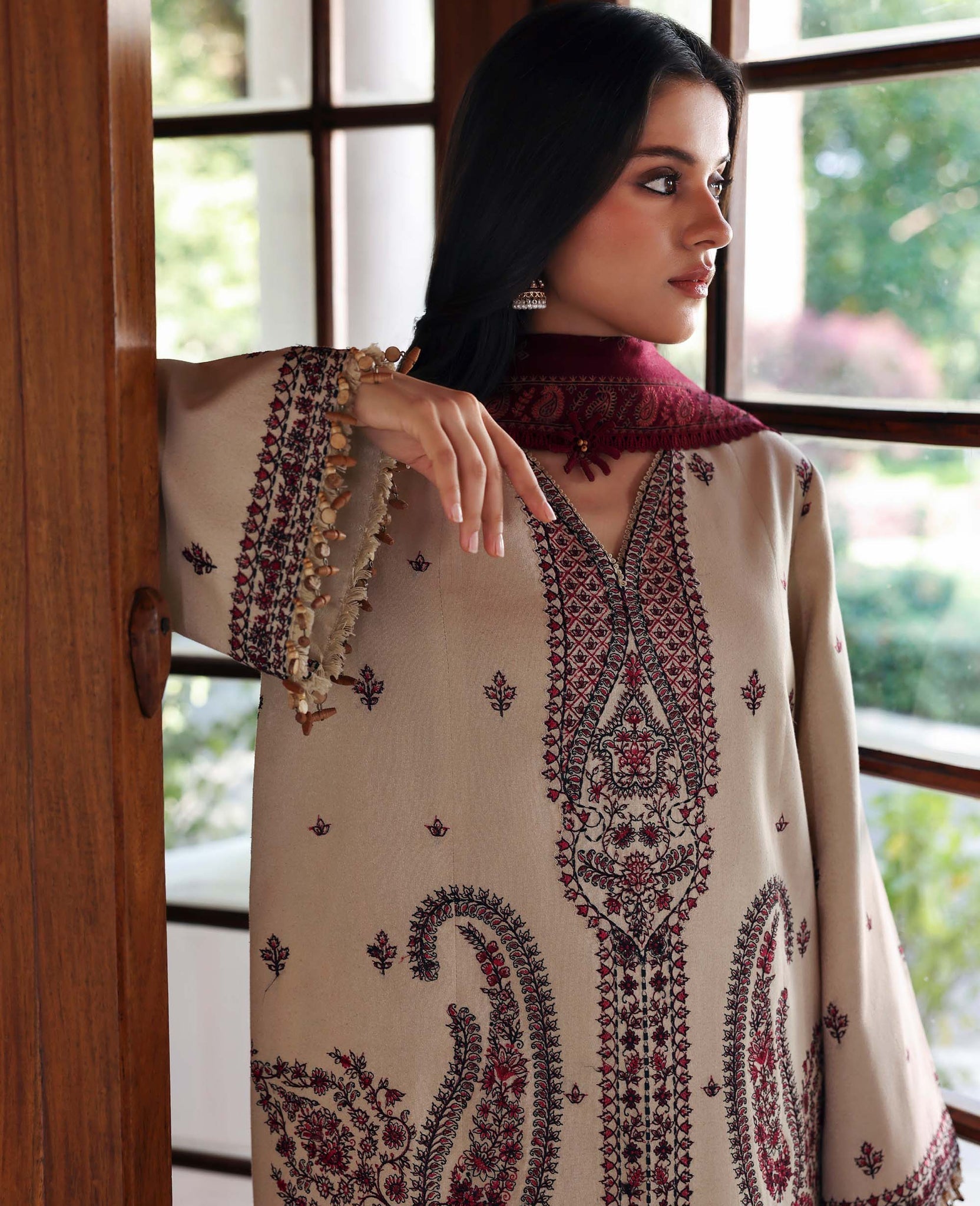 Republic Womenswear | Amaris Luxury Shawl 25 | Liora - Official Republic Womenswear stockist in UK - Sakeena London