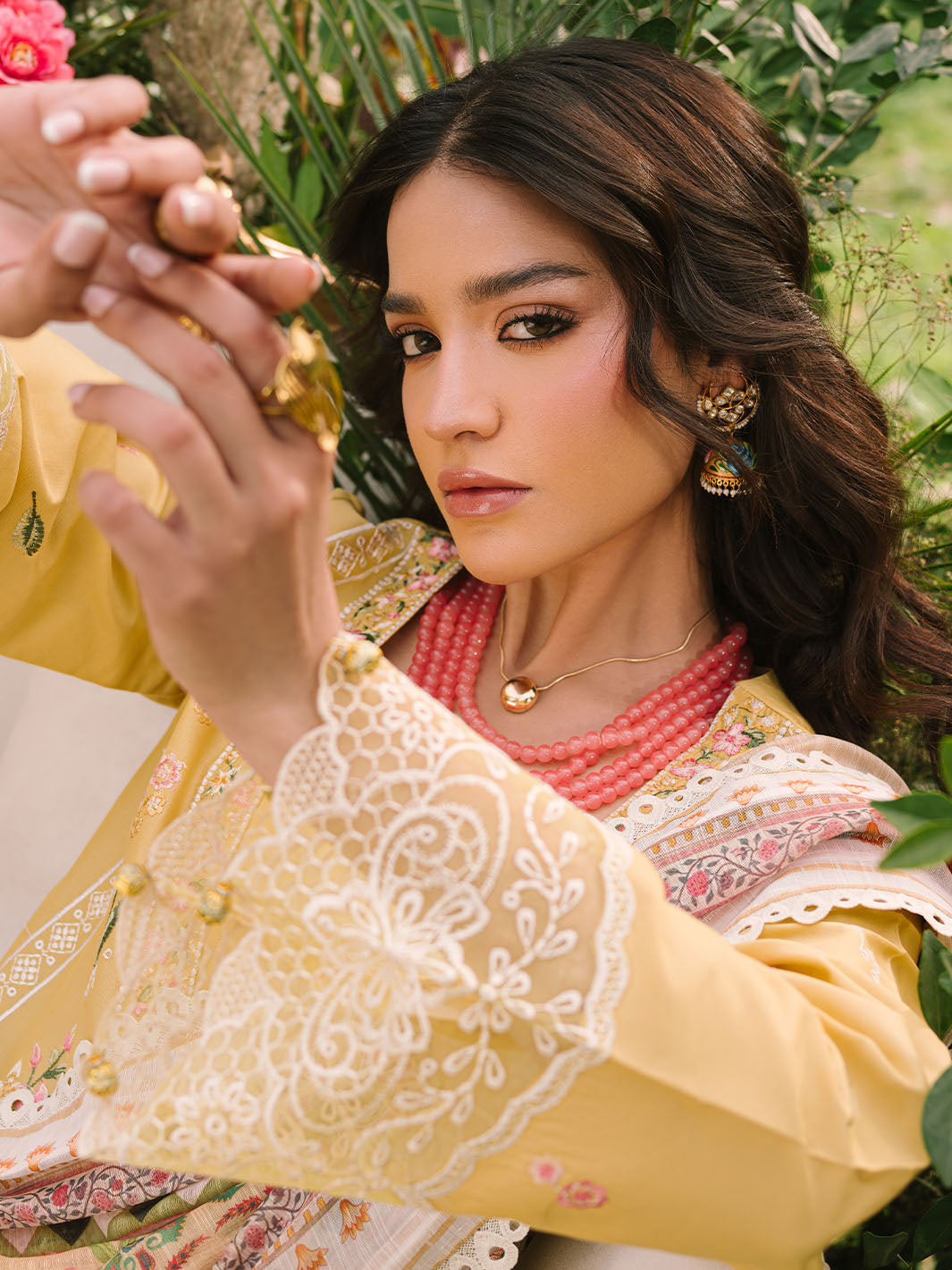 Mahnur | Dahlia Luxury Lawn 25 | Lya - Official Mahnur stockist in UK - Sakeena London