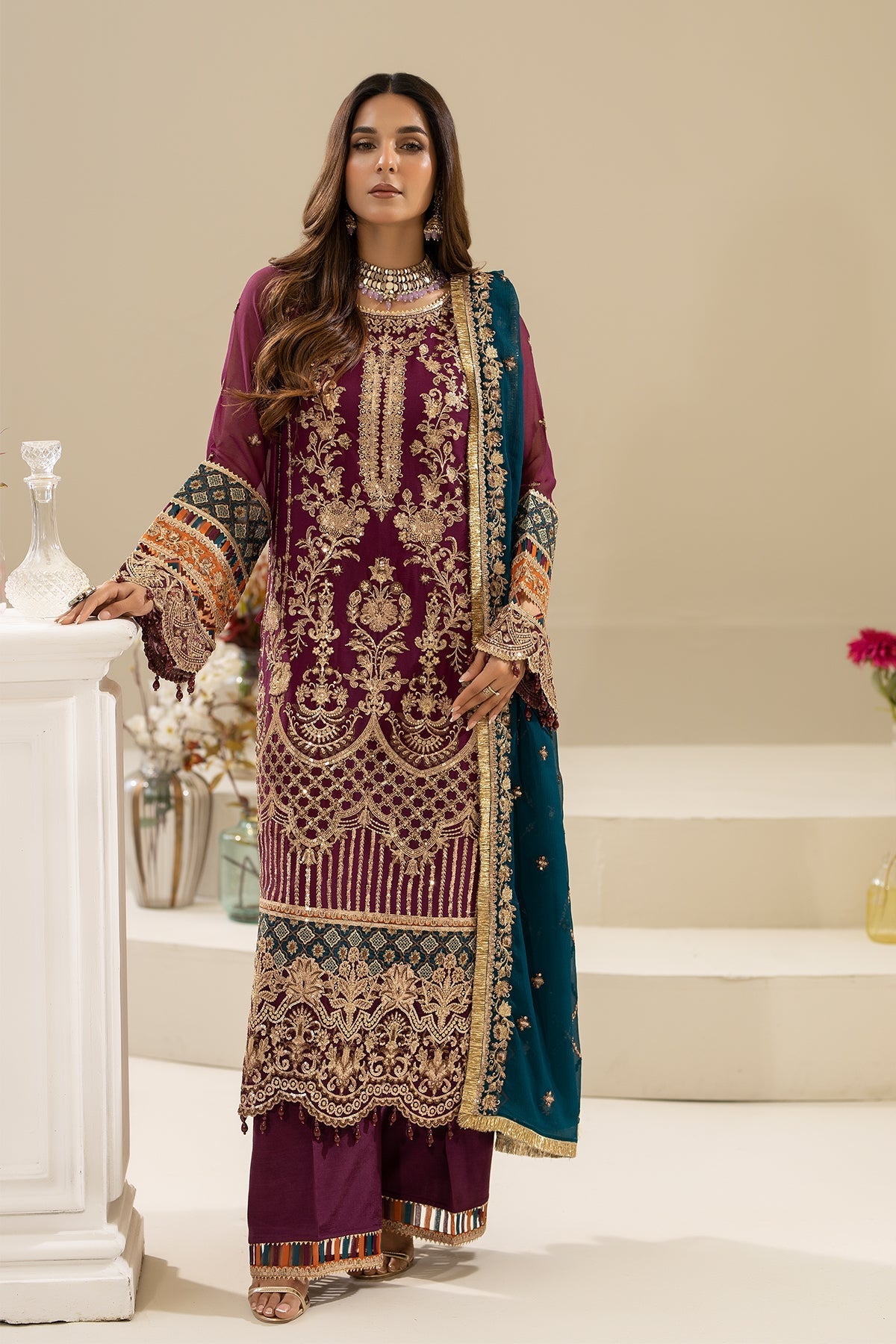 Imrozia Premium | Nisha Collection | M-84 ZEHAK - Official Imrozia Premium stockist in UK - Sakeena London