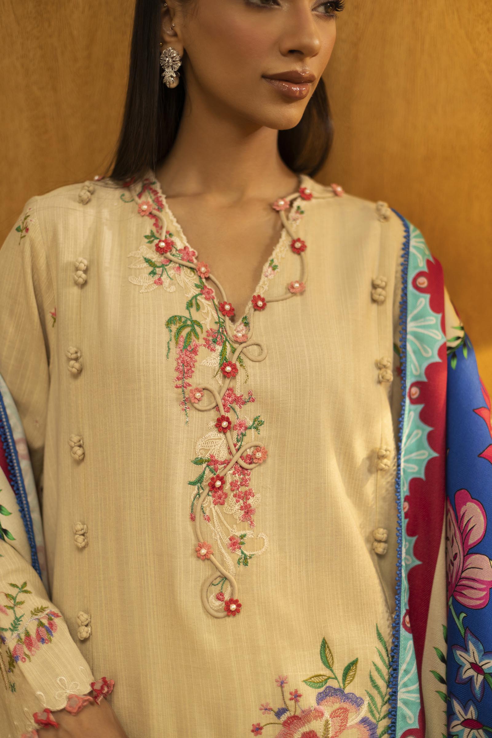 Sana Safinaz | Muzlin Winter 25 | M253-001A - Official Sana Safinaz stockist in UK - Sakeena London