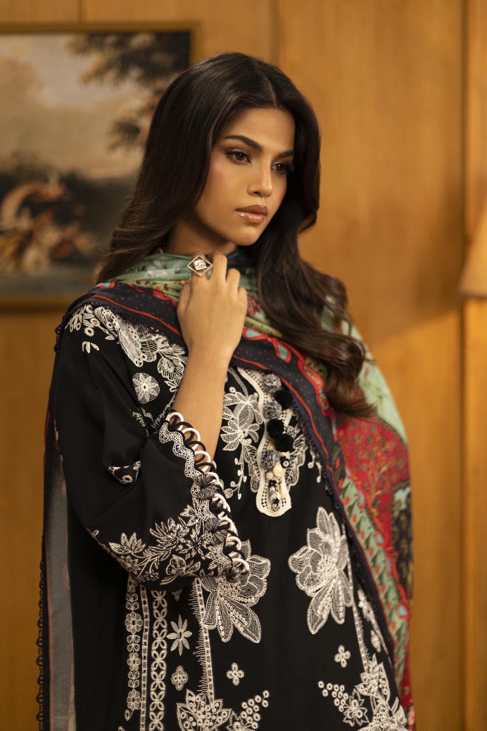 Sana Safinaz | Muzlin Winter 25 | M253-005A - Official Sana Safinaz stockist in UK - Sakeena London