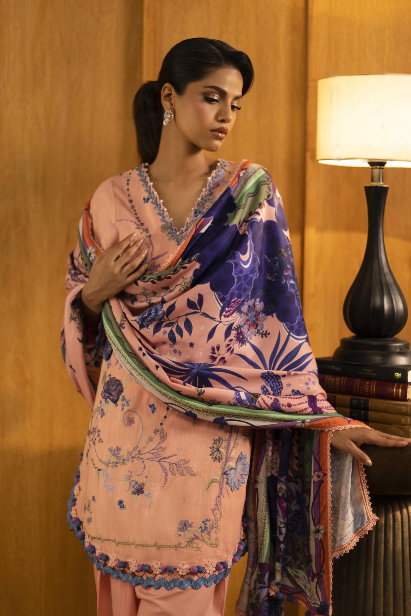 Sana Safinaz | Muzlin Winter 25 | M253-006B - Official Sana Safinaz stockist in UK - Sakeena London