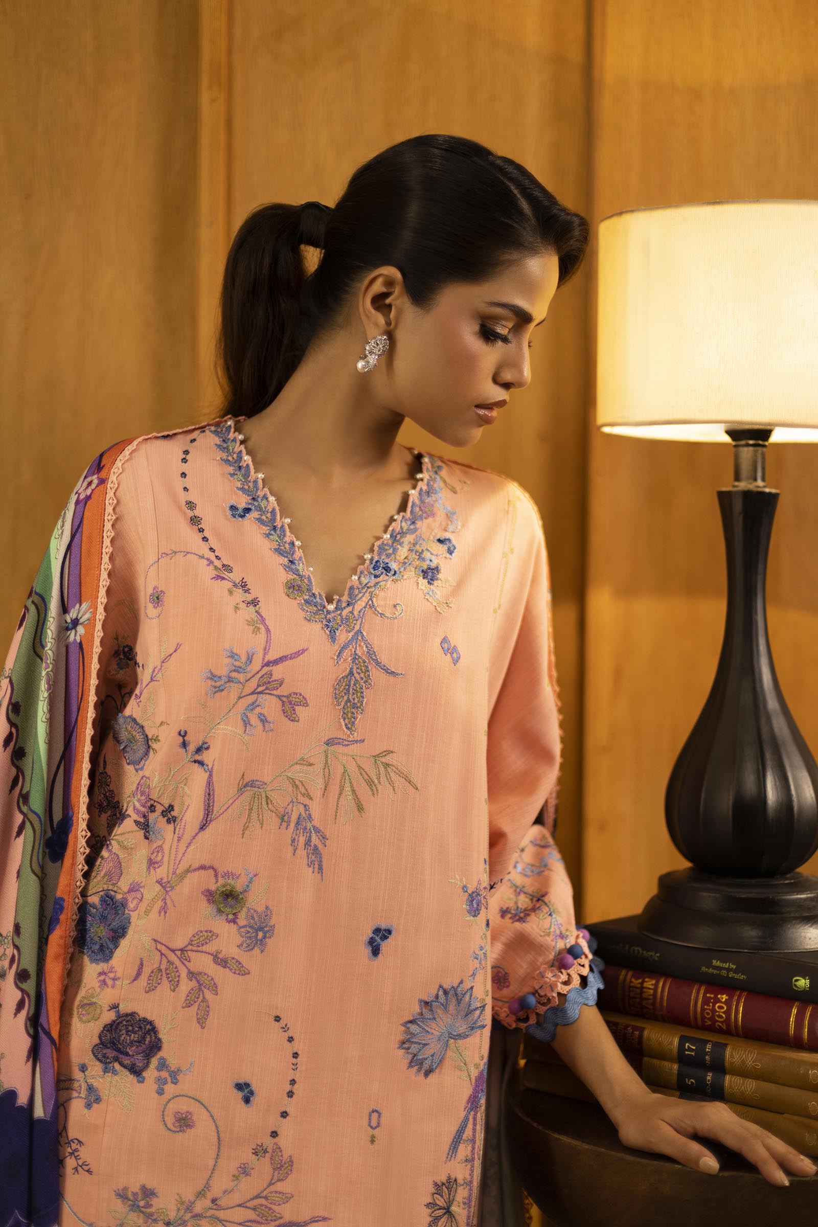 Sana Safinaz | Muzlin Winter 25 | M253-006B - Official Sana Safinaz stockist in UK - Sakeena London