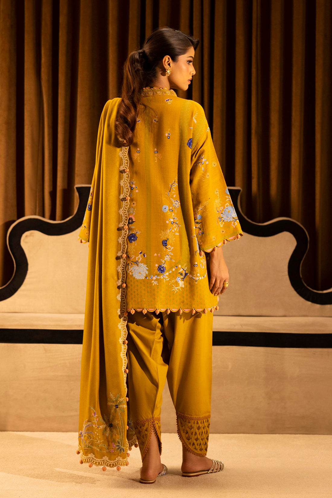 Sana Safinaz | Muzlin Winter 25 | M253-007B - Official Sana Abbas stockist in UK - Sakeena London
