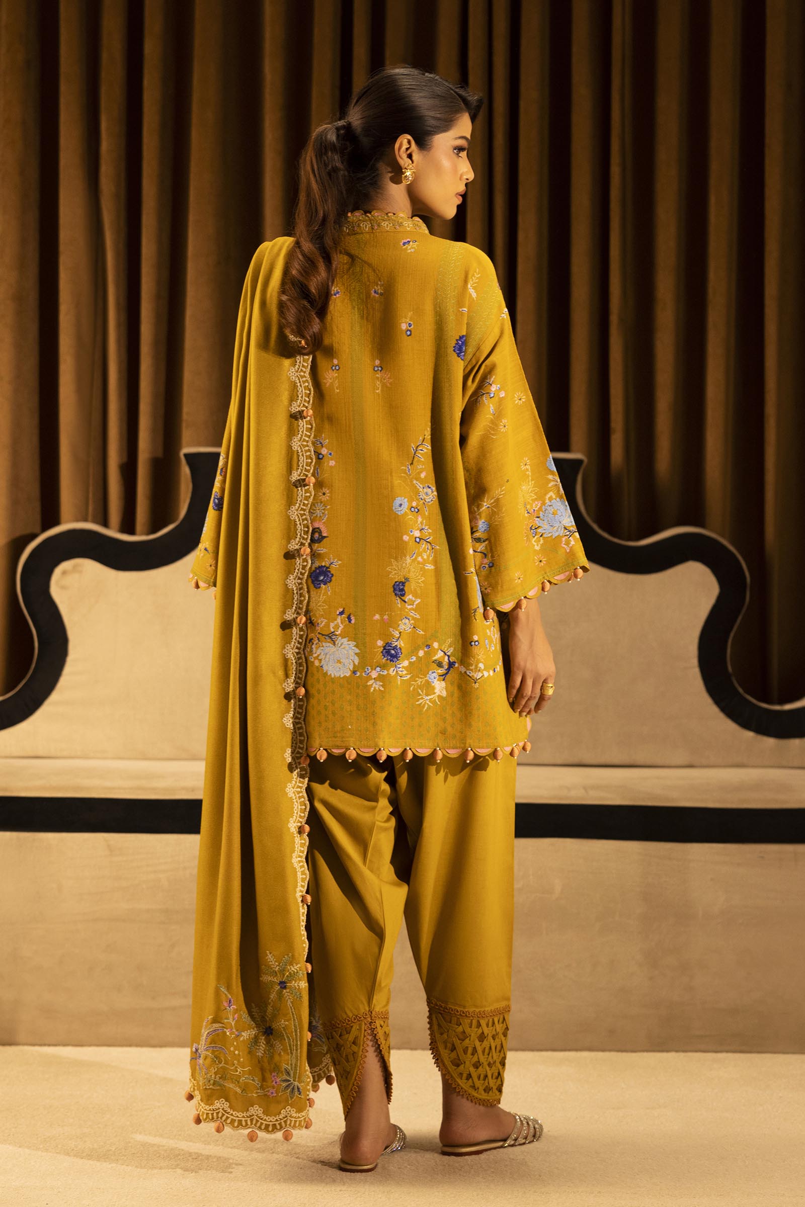 Sana Safinaz | Muzlin Winter 25 | M253-007B - Official Sana Abbas stockist in UK - Sakeena London
