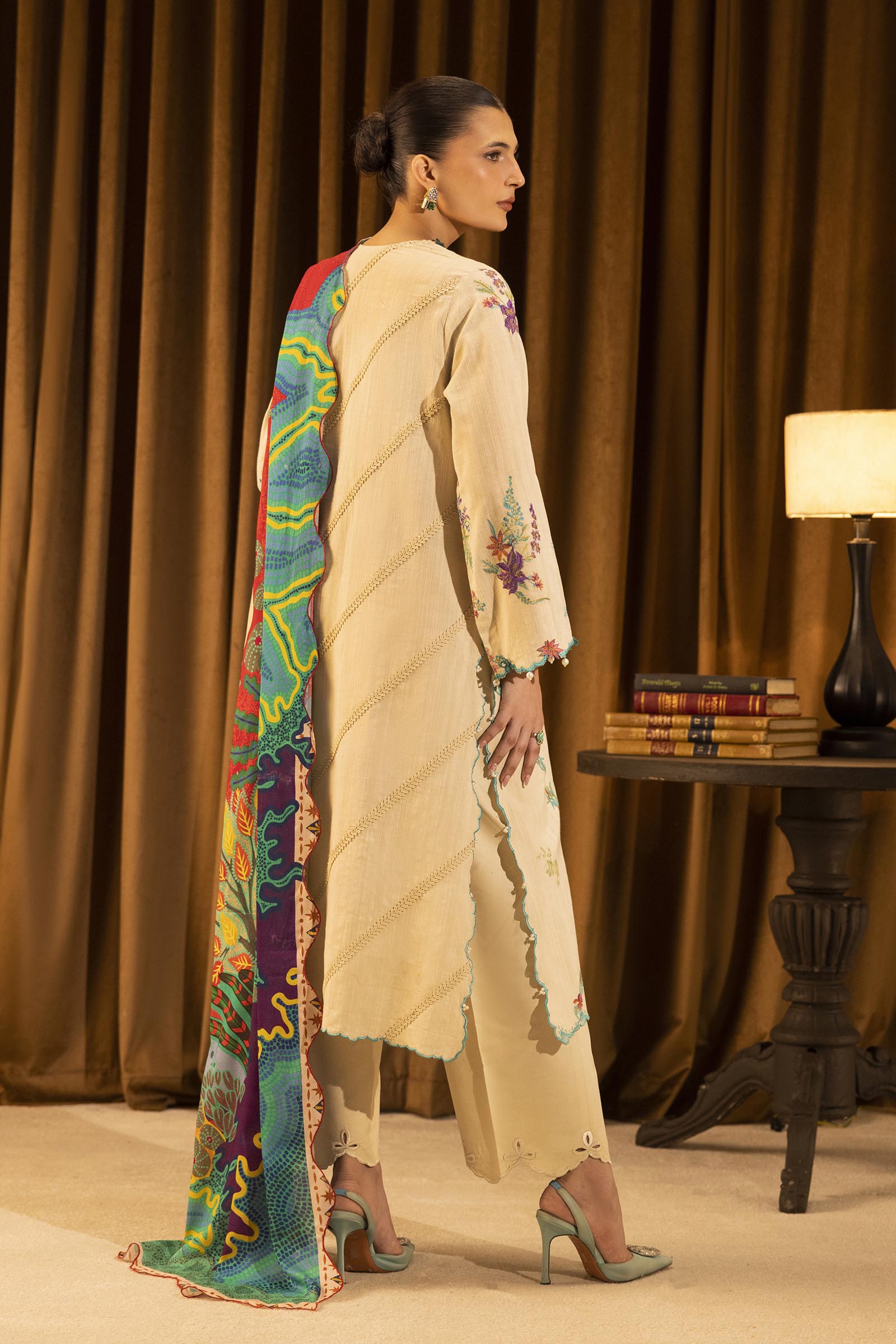 Sana Safinaz | Muzlin Winter 25 | M253-008B - Official Sana Safinaz stockist in UK - Sakeena London