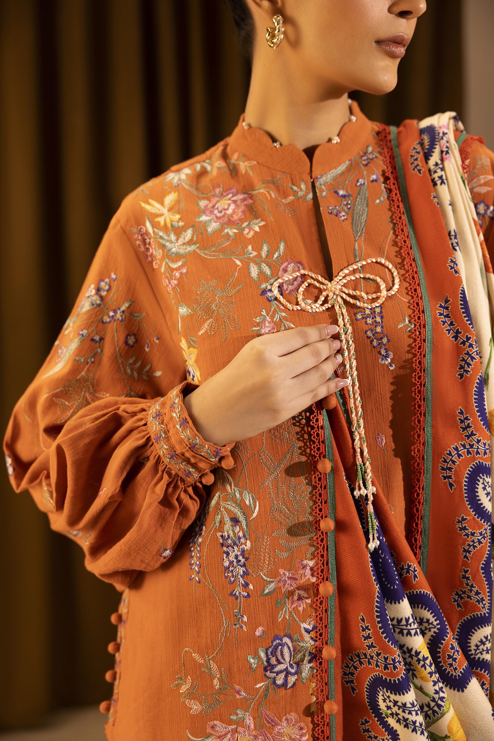 Sana Safinaz | Muzlin Winter 25 | M253-009B - Official Sana Safinaz stockist in UK - Sakeena London