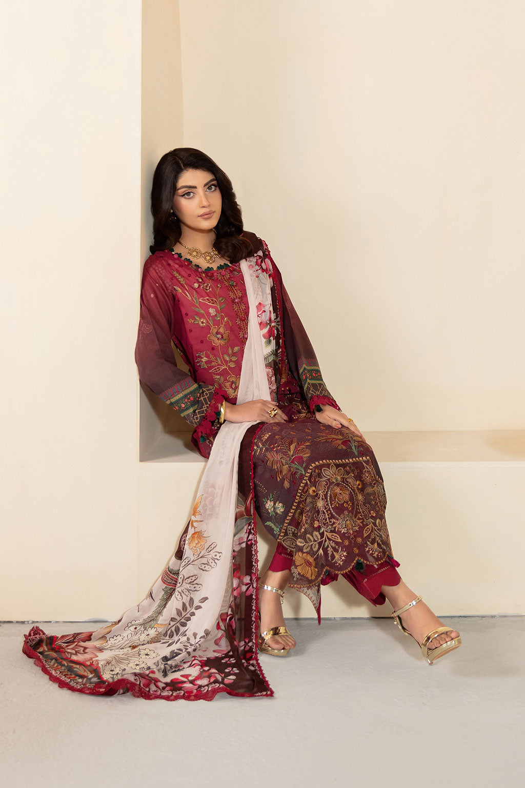Ramsha | Mashaal Luxury Lawn | L-1303 - Official Ramsha stockist in UK - Sakeena London