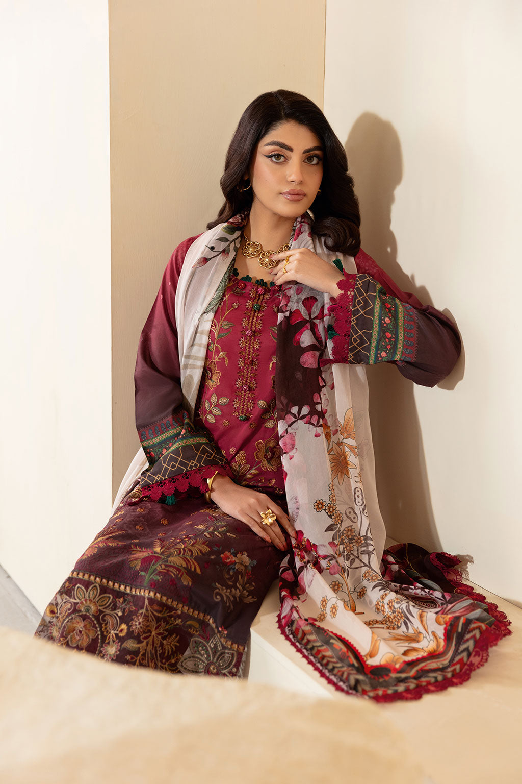 Ramsha | Mashaal Luxury Lawn | L-1303 - Official Ramsha stockist in UK - Sakeena London