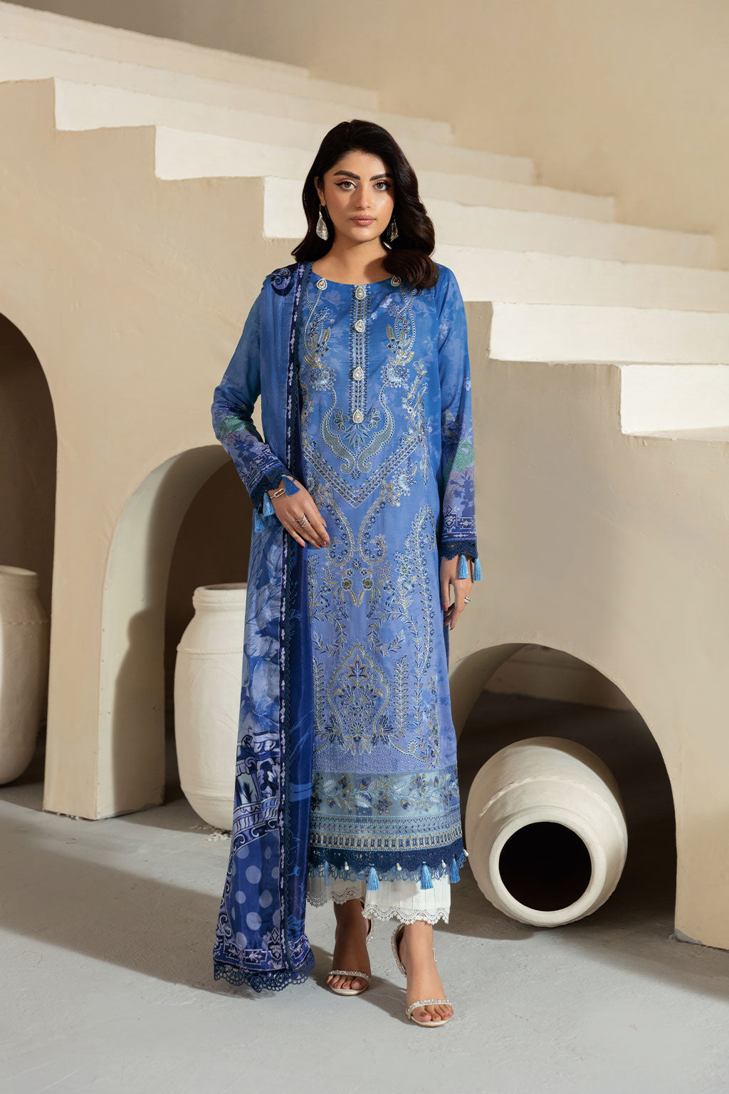 Ramsha | Mashaal Luxury Lawn | L-1302 - Official Ramsha stockist in UK - Sakeena London