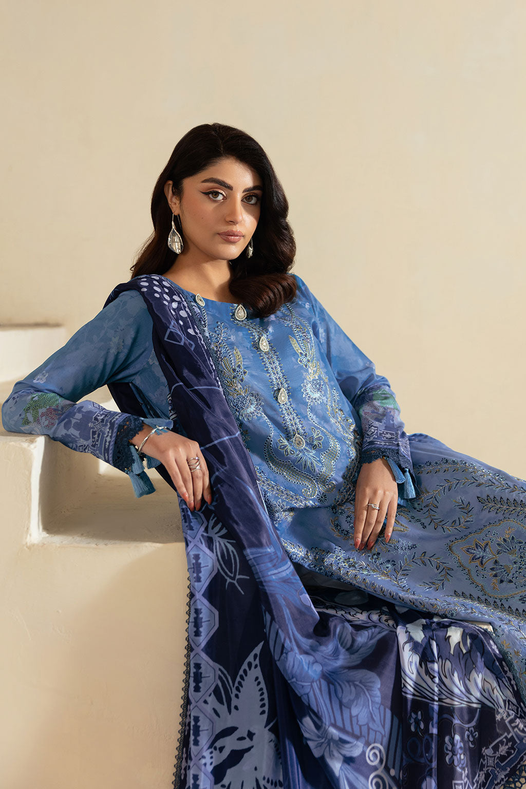 Ramsha | Mashaal Luxury Lawn | L-1302 - Official Ramsha stockist in UK - Sakeena London