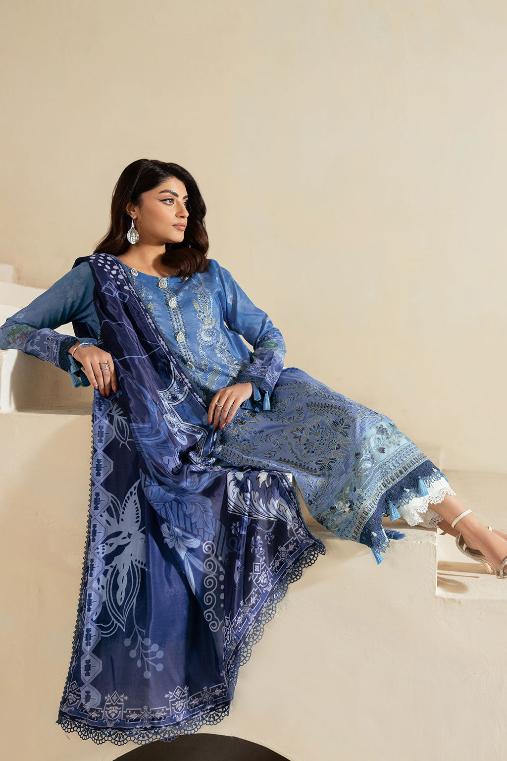 Ramsha | Mashaal Luxury Lawn | L-1302 - Official Ramsha stockist in UK - Sakeena London
