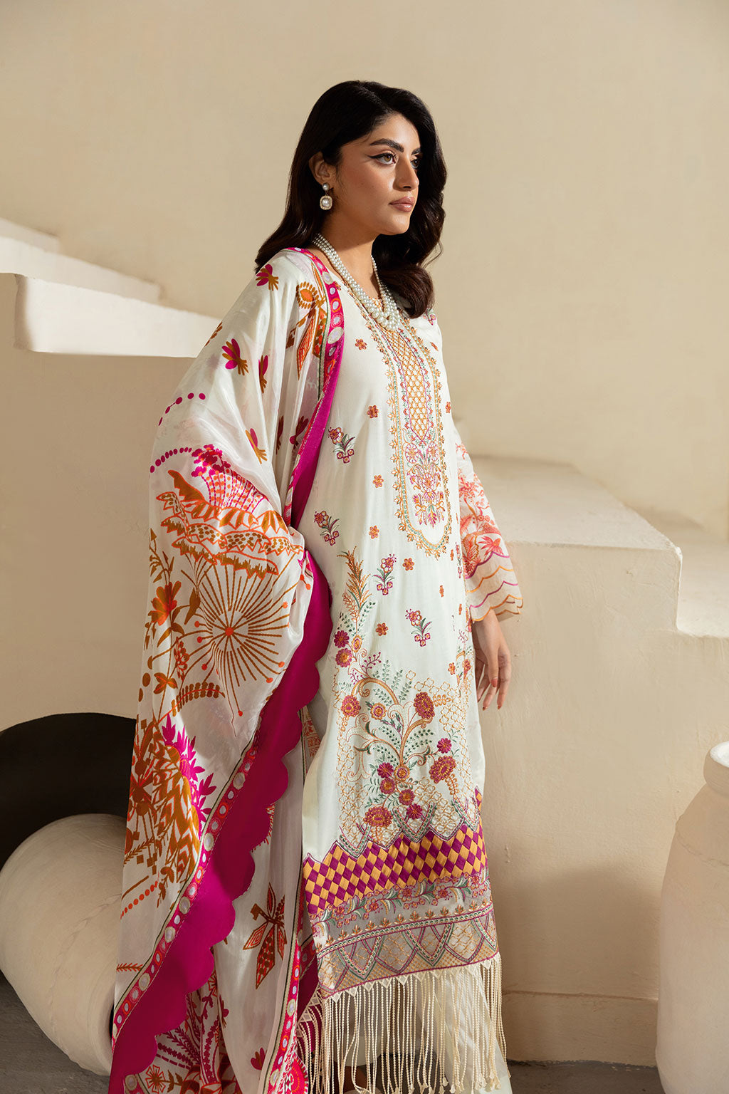 Ramsha | Mashaal Luxury Lawn | L-1308 - Official Ramsha stockist in UK - Sakeena London