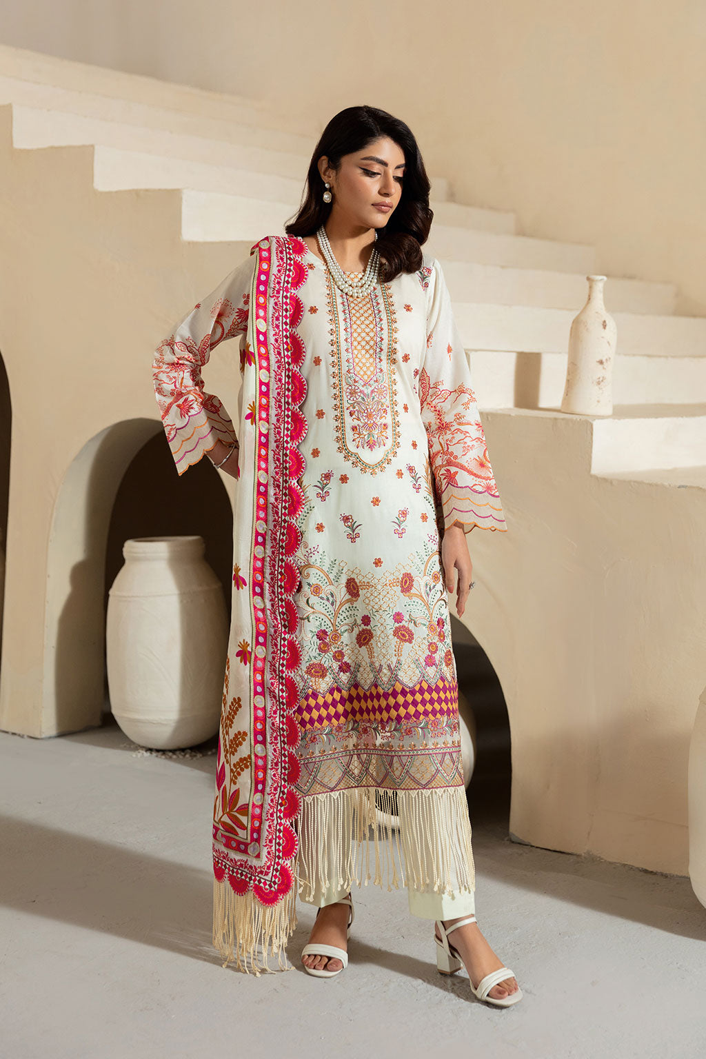 Ramsha | Mashaal Luxury Lawn | L-1308 - Official Ramsha stockist in UK - Sakeena London