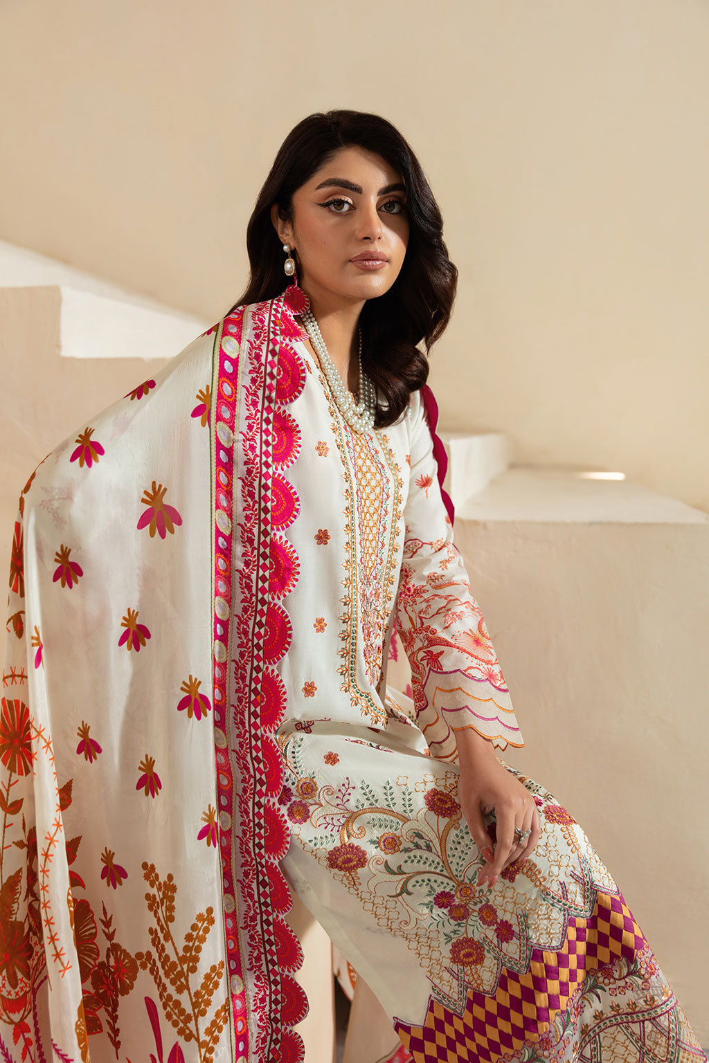 Ramsha | Mashaal Luxury Lawn | L-1308 - Official Ramsha stockist in UK - Sakeena London
