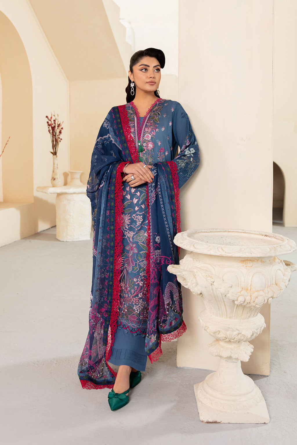 Ramsha | Mashaal Luxury Lawn | L-1305 - Official Ramsha stockist in UK - Sakeena London