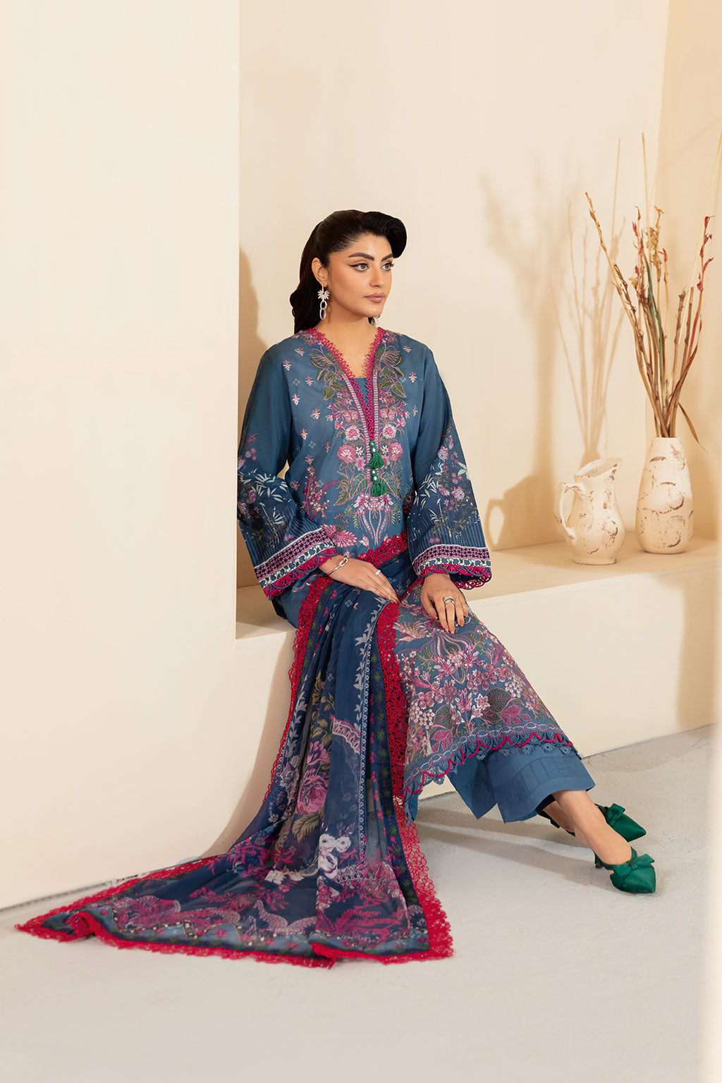 Ramsha | Mashaal Luxury Lawn | L-1305 - Official Ramsha stockist in UK - Sakeena London