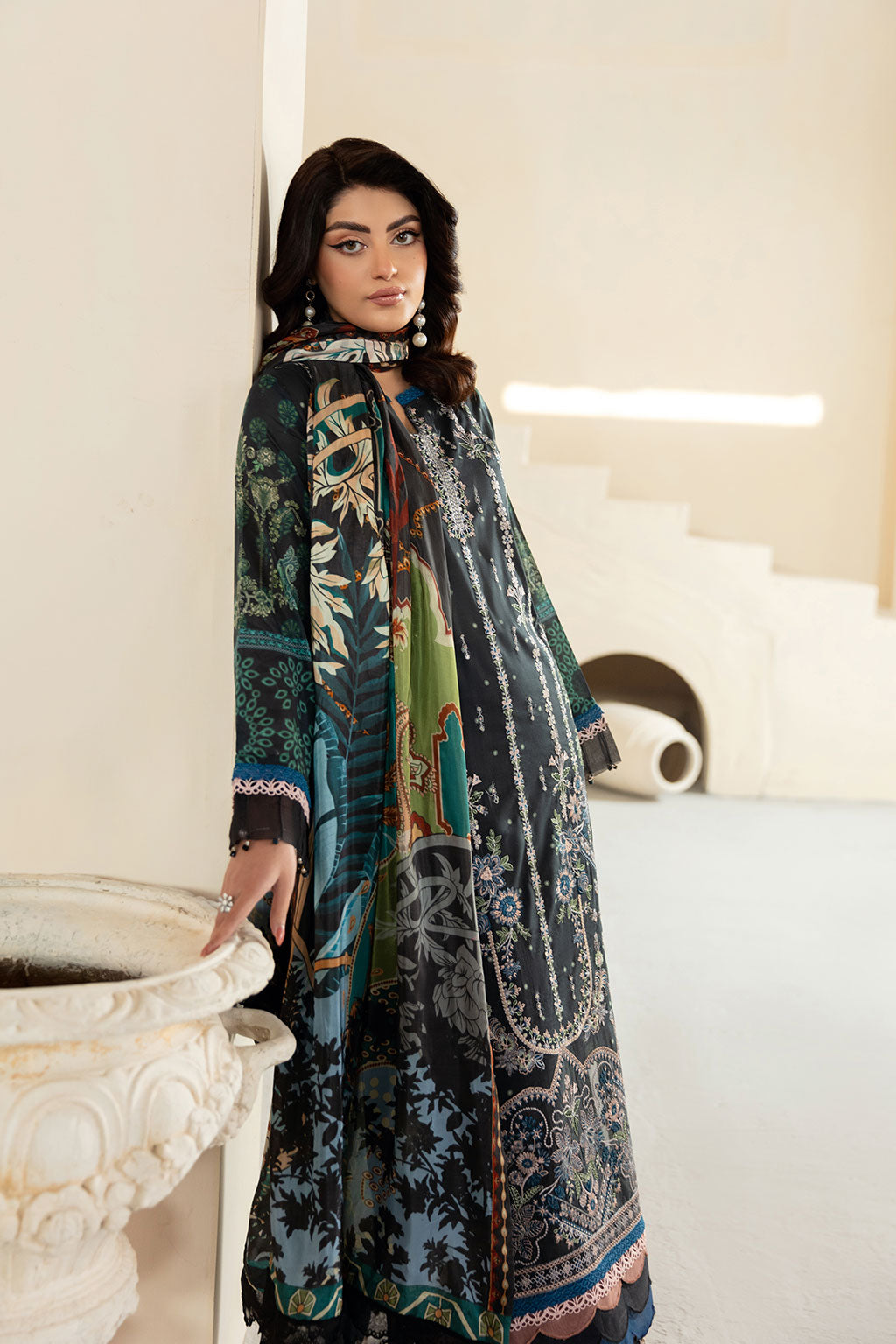 Ramsha | Mashaal Luxury Lawn | L-1301 - Official Ramsha stockist in UK - Sakeena London