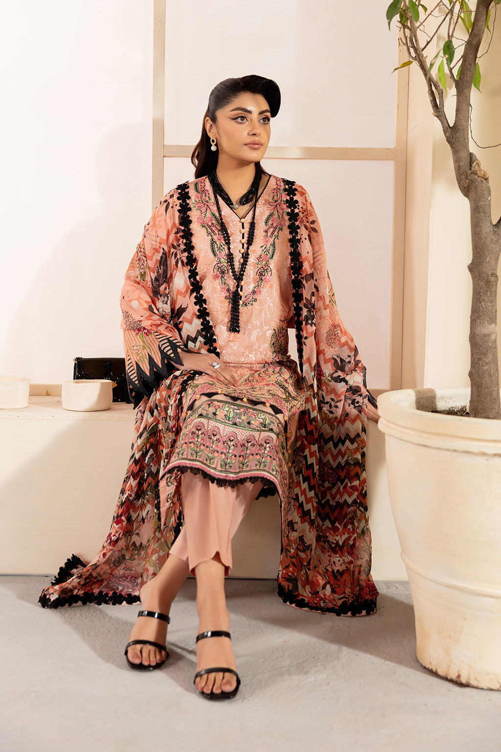Ramsha | Mashaal Luxury Lawn | L-1311 - Official Ramsha stockist in UK - Sakeena London