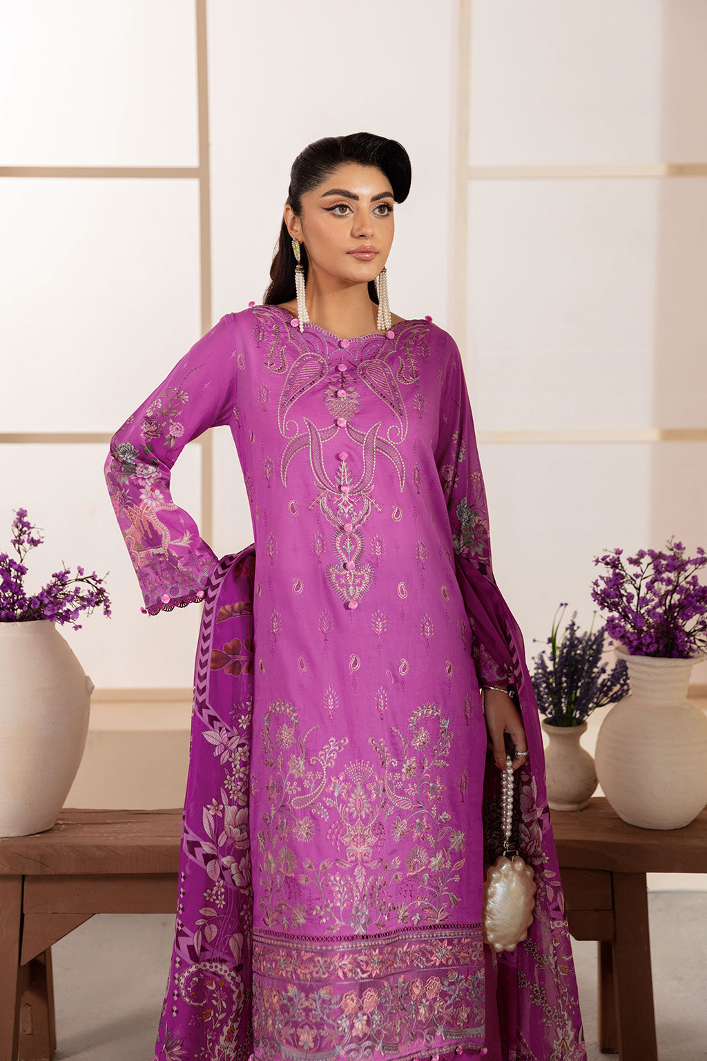 Ramsha | Mashaal Luxury Lawn | L-1312 - Official Ramsha stockist in UK - Sakeena London