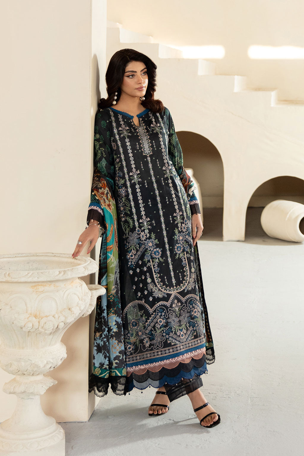 Ramsha | Mashaal Luxury Lawn | L-1301 - Official Ramsha stockist in UK - Sakeena London