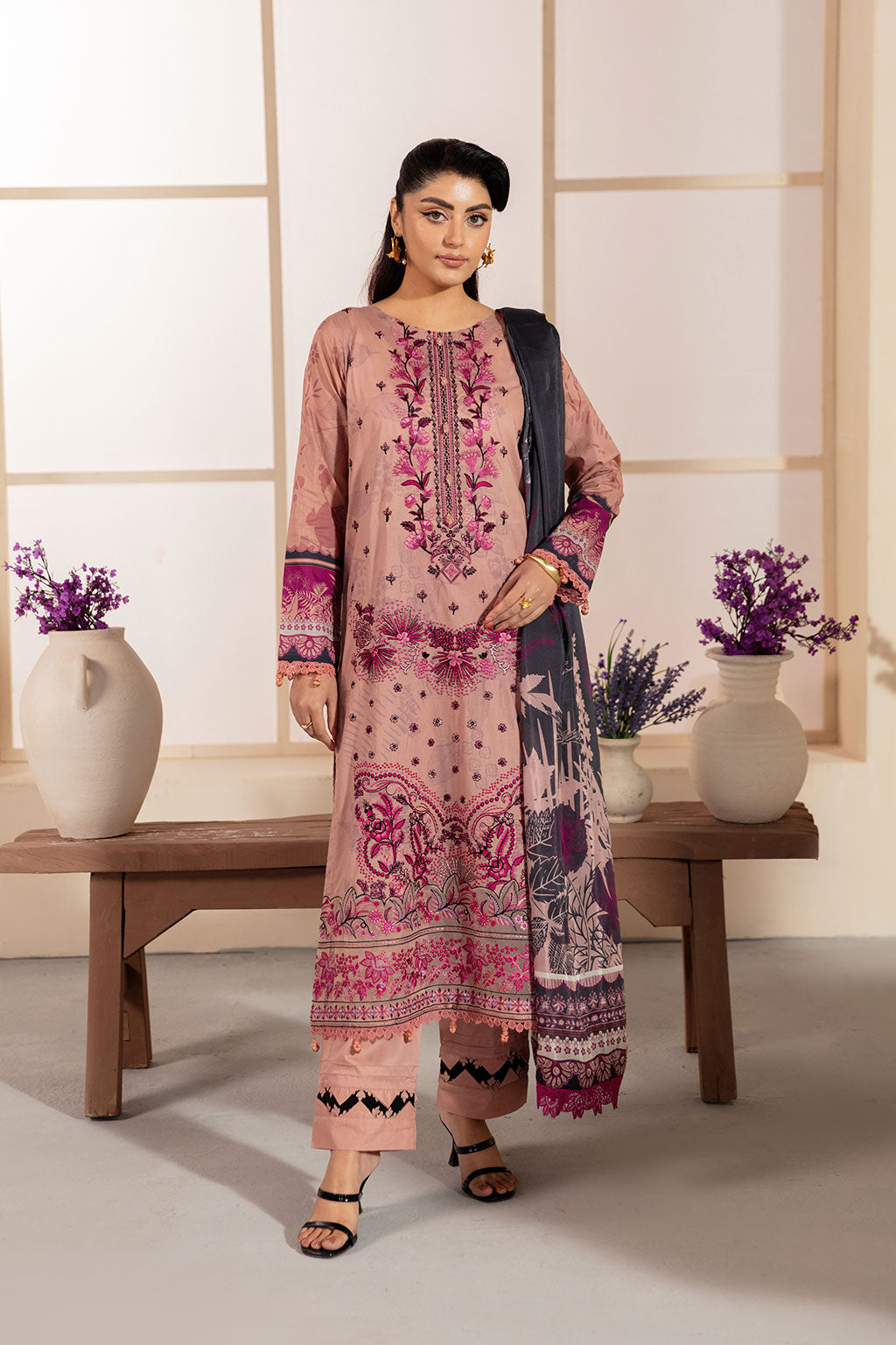 Ramsha | Mashaal Luxury Lawn | L-1306 - Official Ramsha stockist in UK - Sakeena London